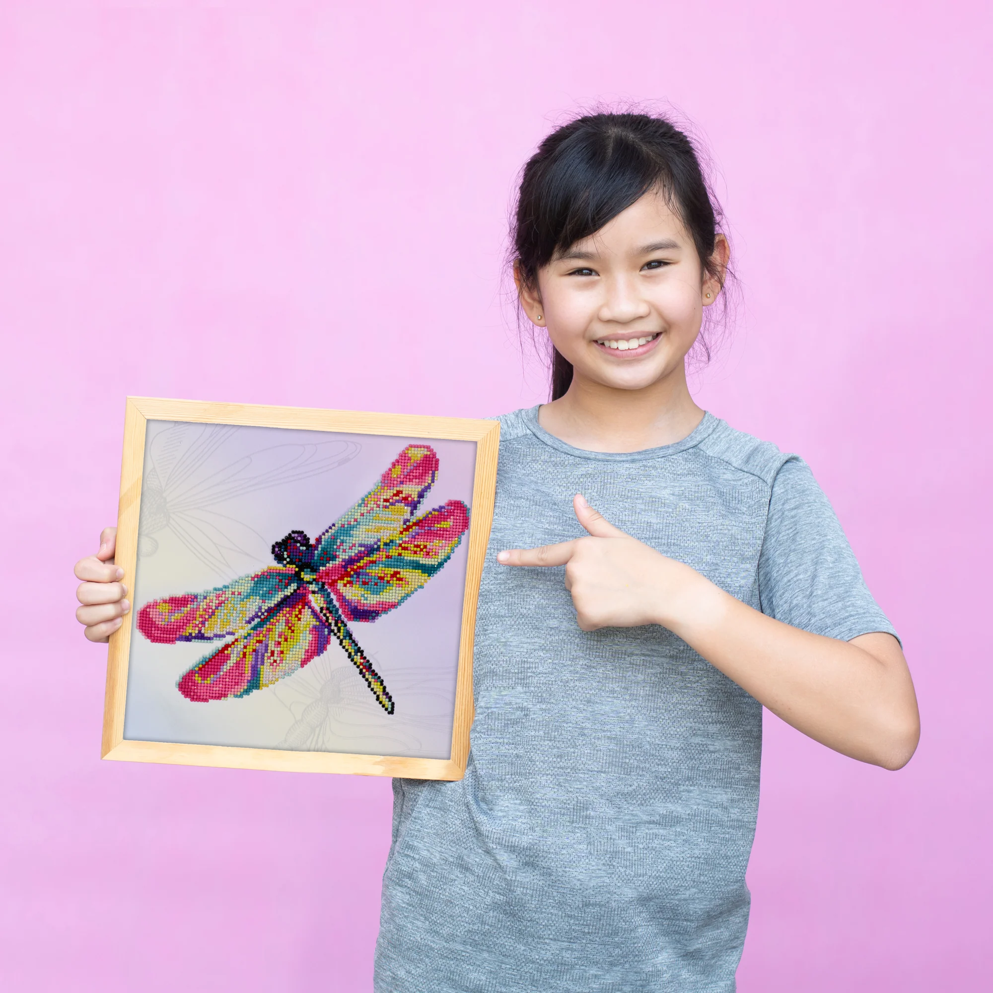 Diamond Dotz Dragon Fly Glisten - 15.2" x 15.2" - Image 5