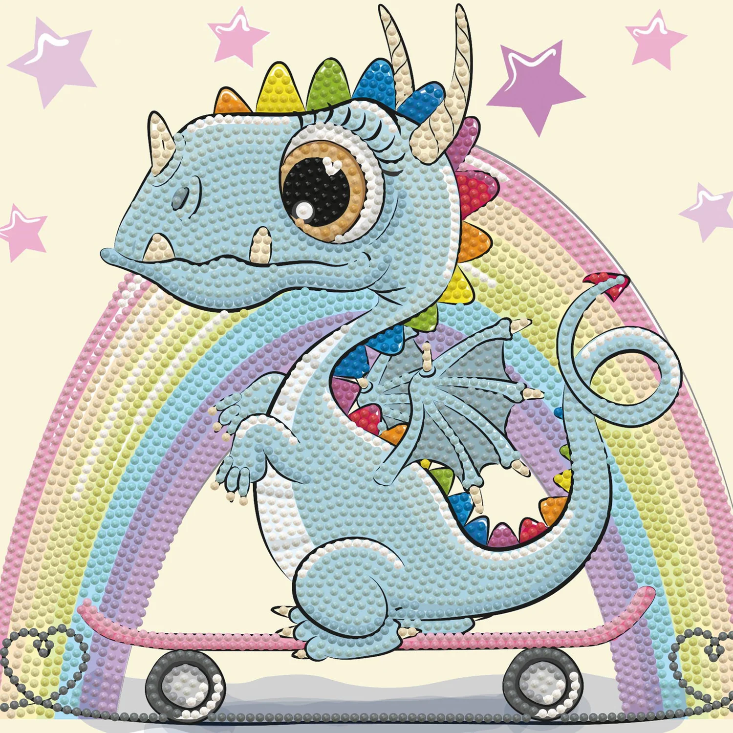 Diamond Dotz Dragon Skate - 9.8" x 9.1" - Image 6