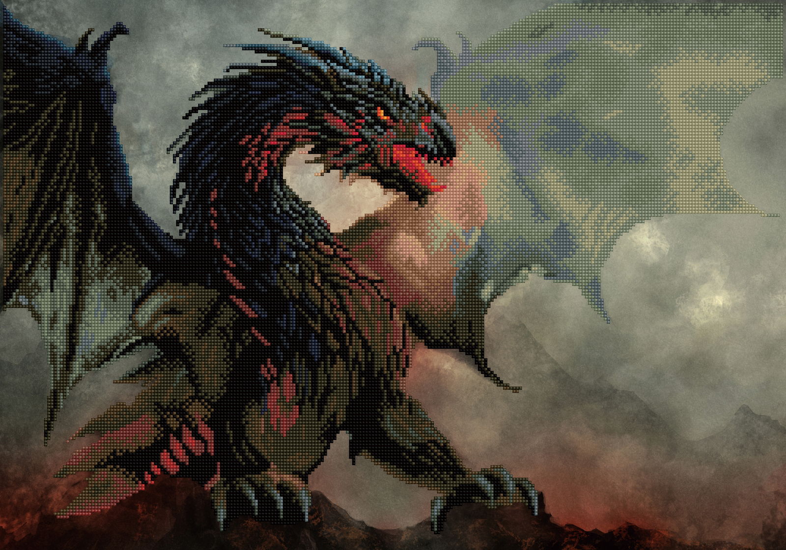 Diamond Dotz Dragon's Lair - 19.5" x 27.8" - Image 2