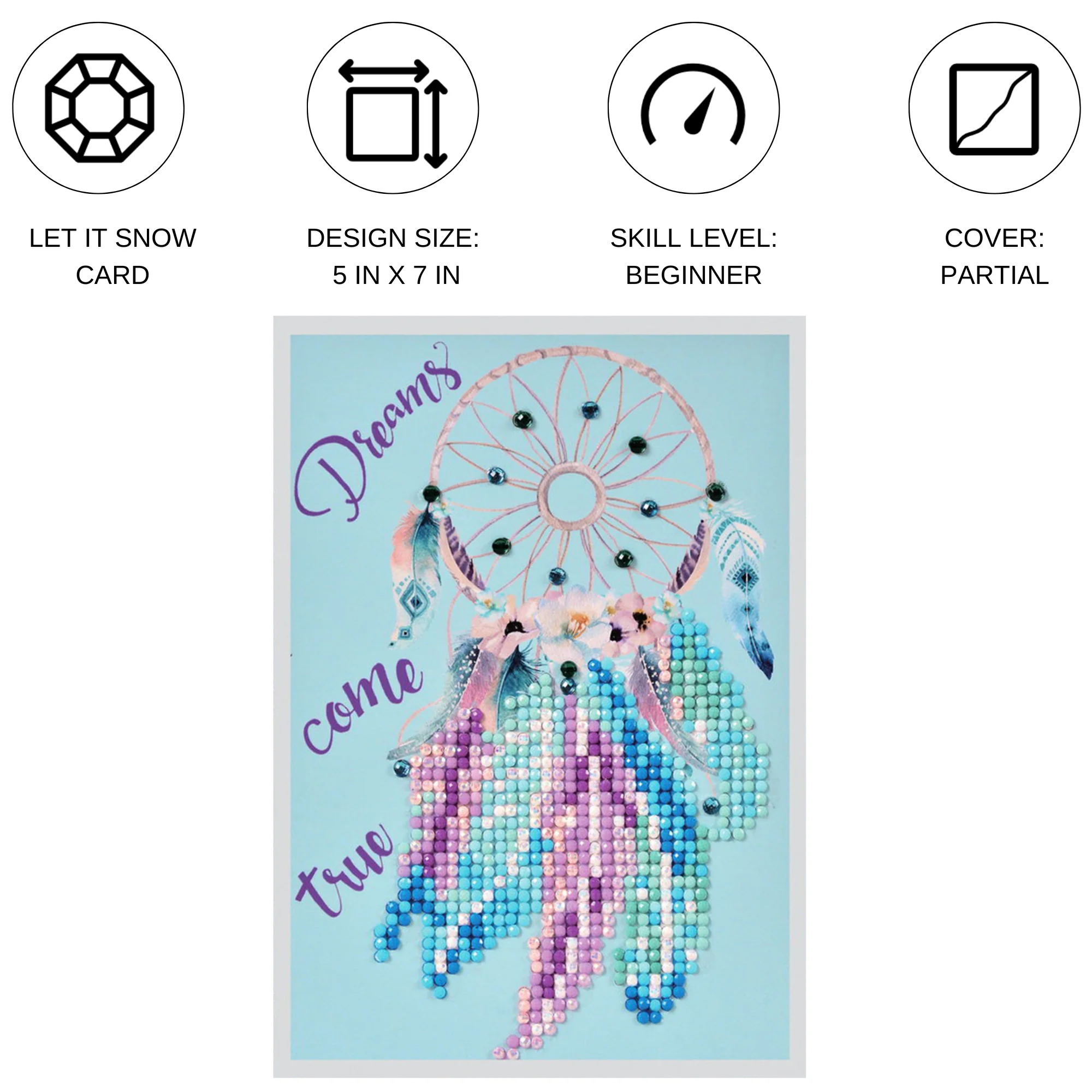 Diamond Dotz Dreams Come True Greeting Card - 5.0" x 7.0" - Image 3