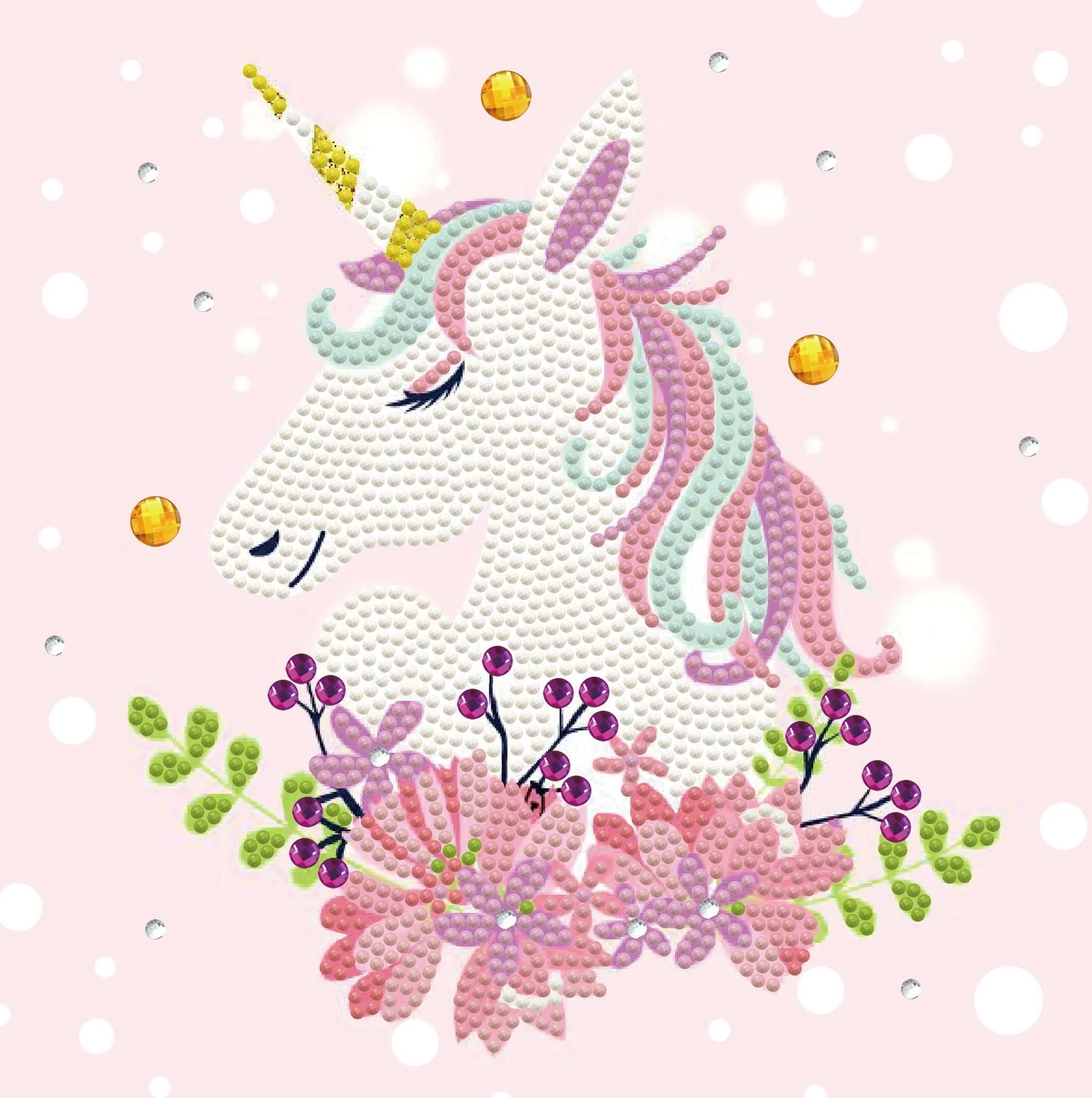Diamond Dotz Decorative Box Dreamy Unicorn - 8.7" x 8.7" - Image 6