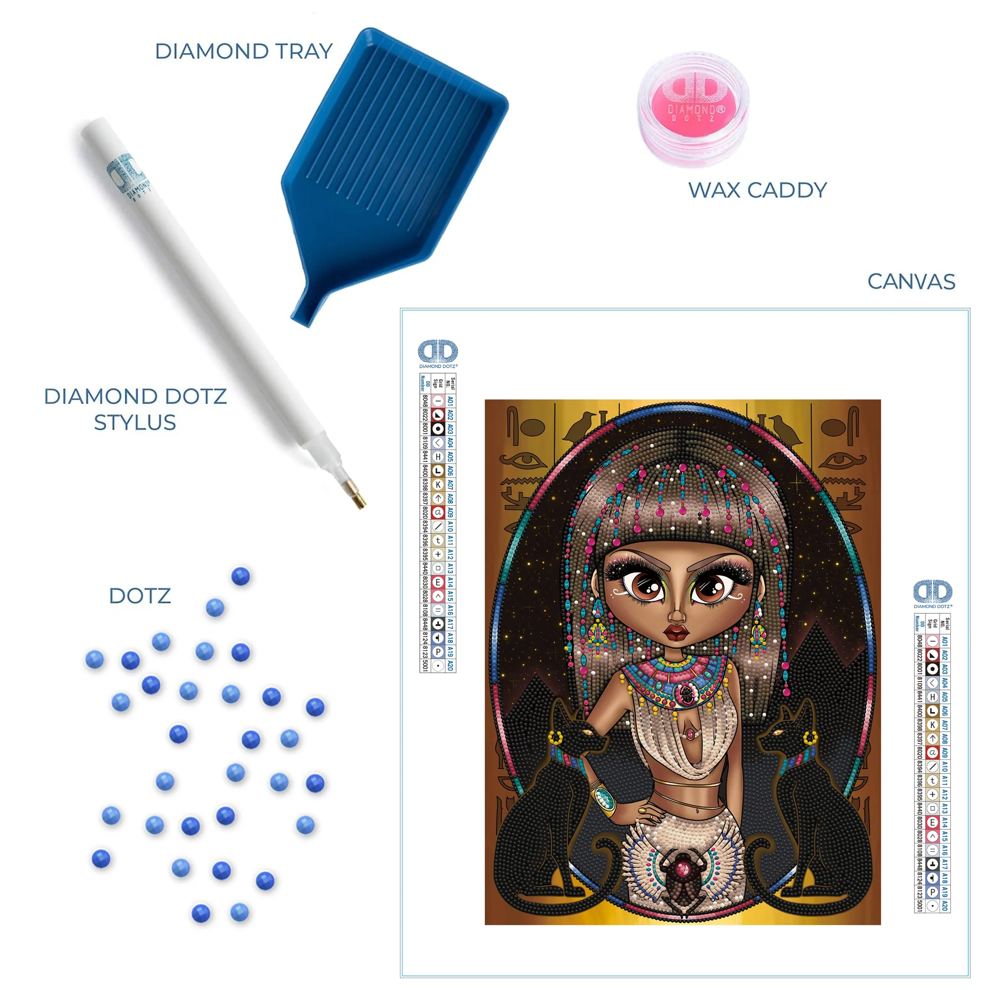 Diamond Dotz Egyptian Princess - 11.8" x 15.8" - Image 6