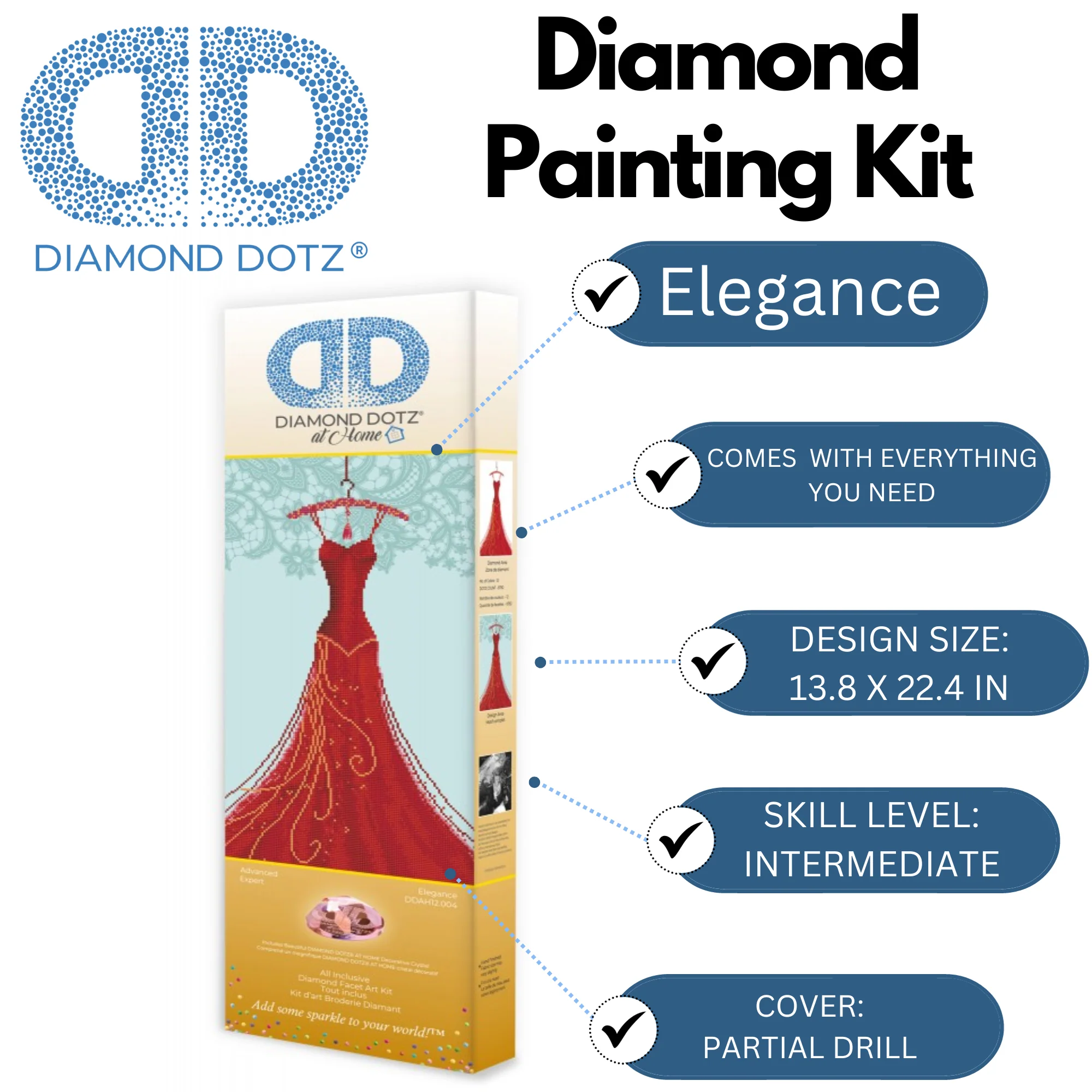 Diamond Dotz Elegance - 13.8" x 22.4" - Image 3