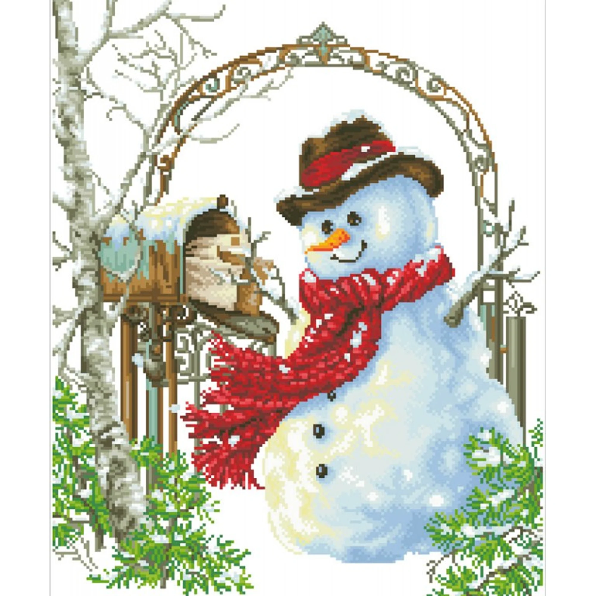 Diamond Dotz Father Snow - 19.7" x 24.4" - Image 5