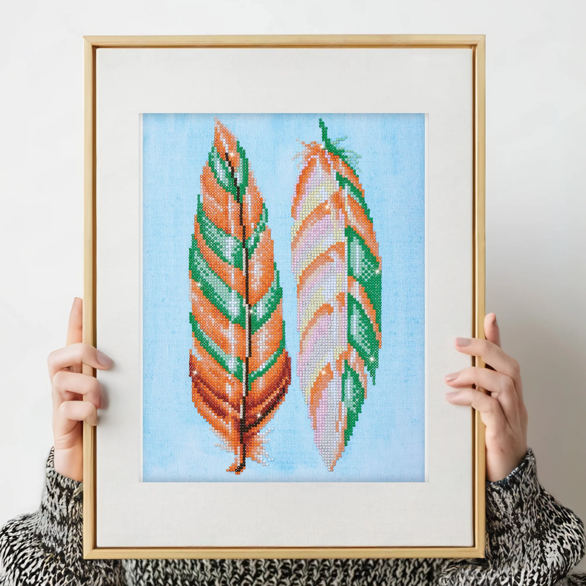 Diamond Dotz Feather Whispers - 11.0" x 14.6" - Image 4