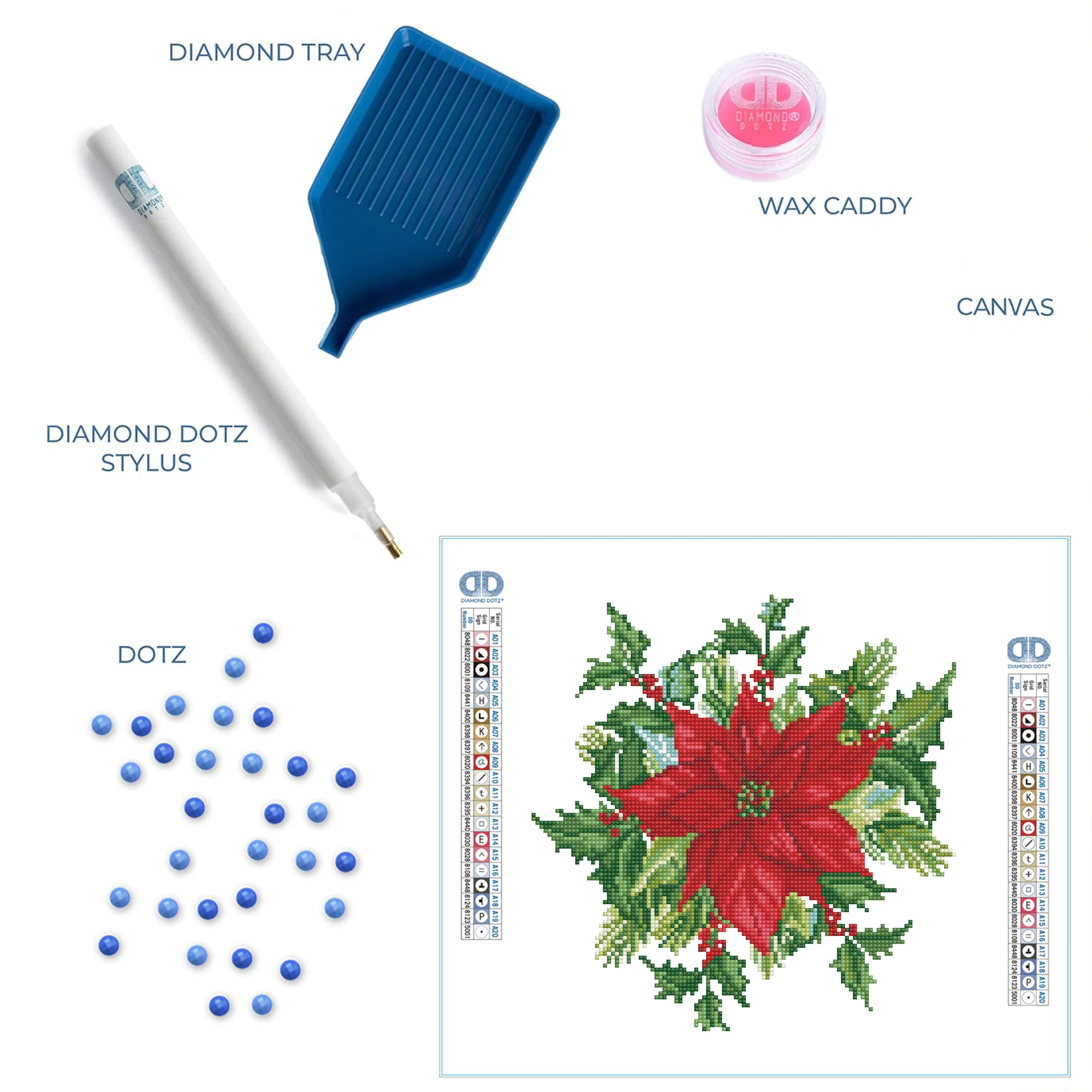 Diamond Dotz Festive Bouquet - 12.6" x 12.6" - Image 6