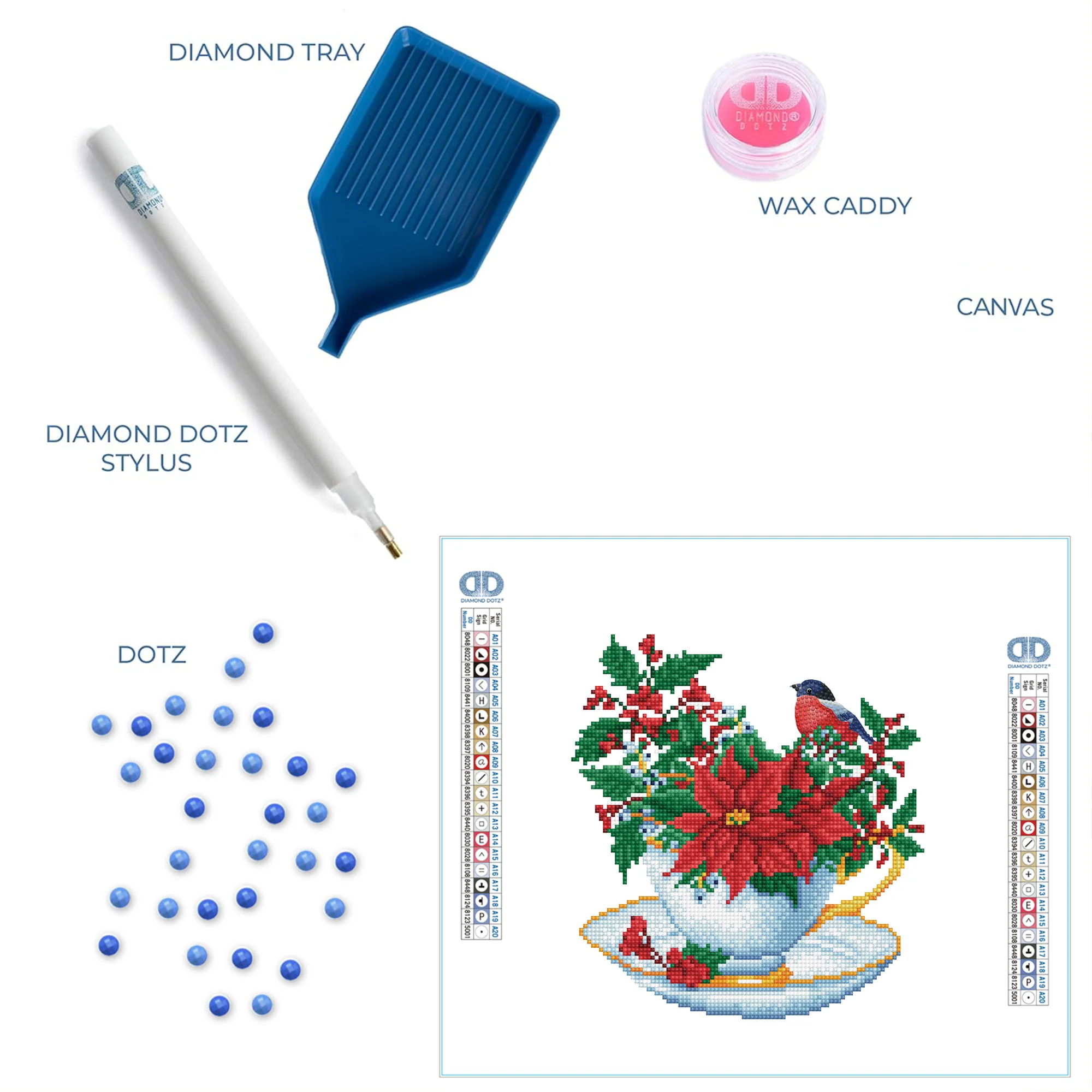 Diamond Dotz Festive Cuppa - 12.6" x 12.6" - Image 5