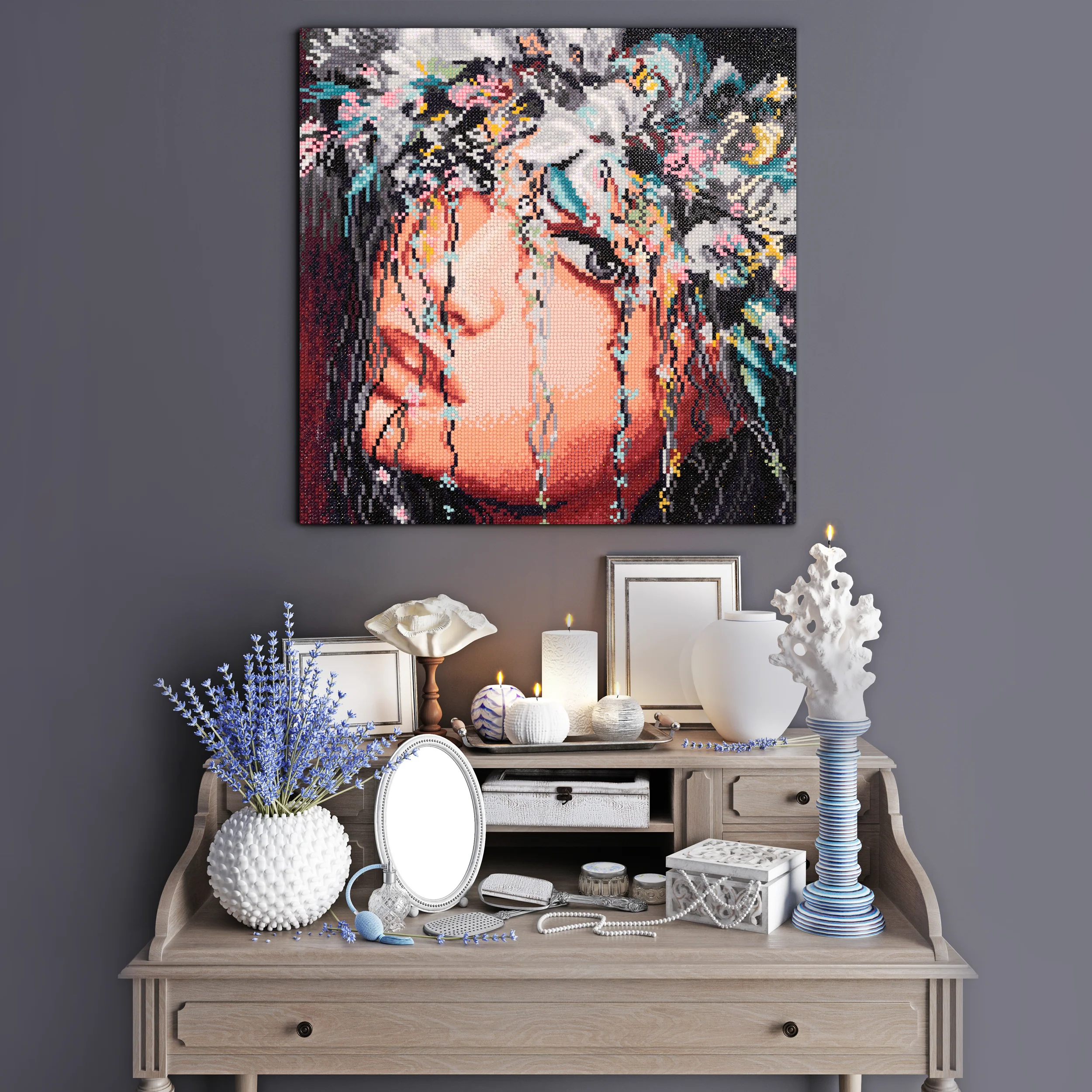 Diamond Dotz Flower Girl - 16.1" x 16.1" - Image 2