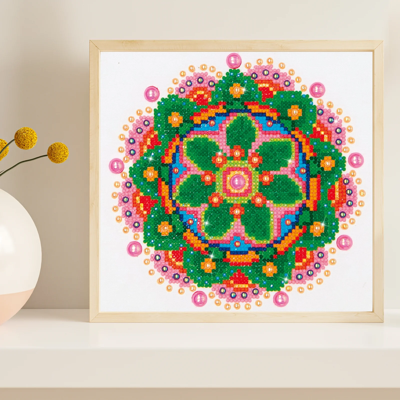 Diamond Dotz Flower Mandala - 10.0" x 8.0" - Image 3