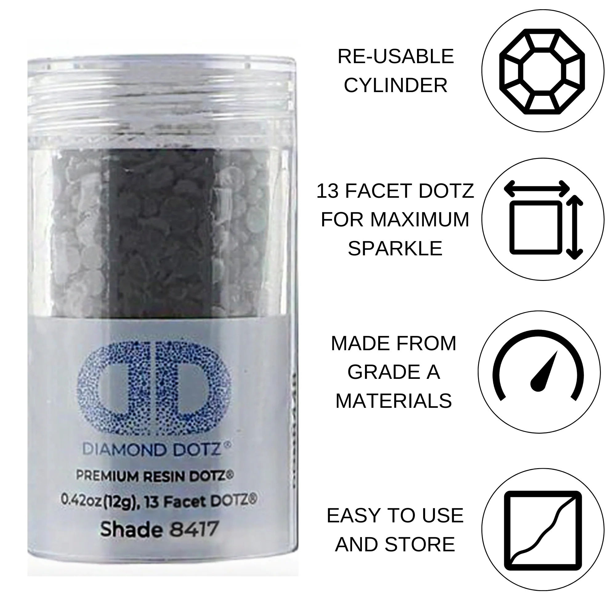 Diamond Dotz 2.8MM 12G DOTZ Cylinder - Smoke - Image 4
