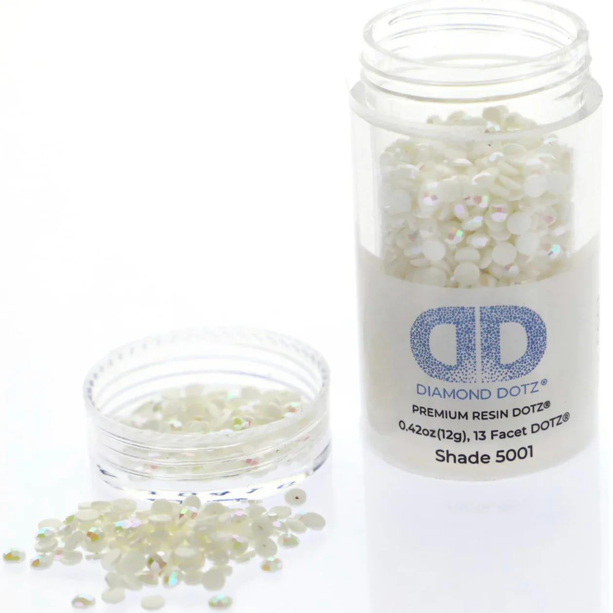 Diamond Dotz 2.8MM 12G DOTZ Cylinder - Winter White AB - Image 6