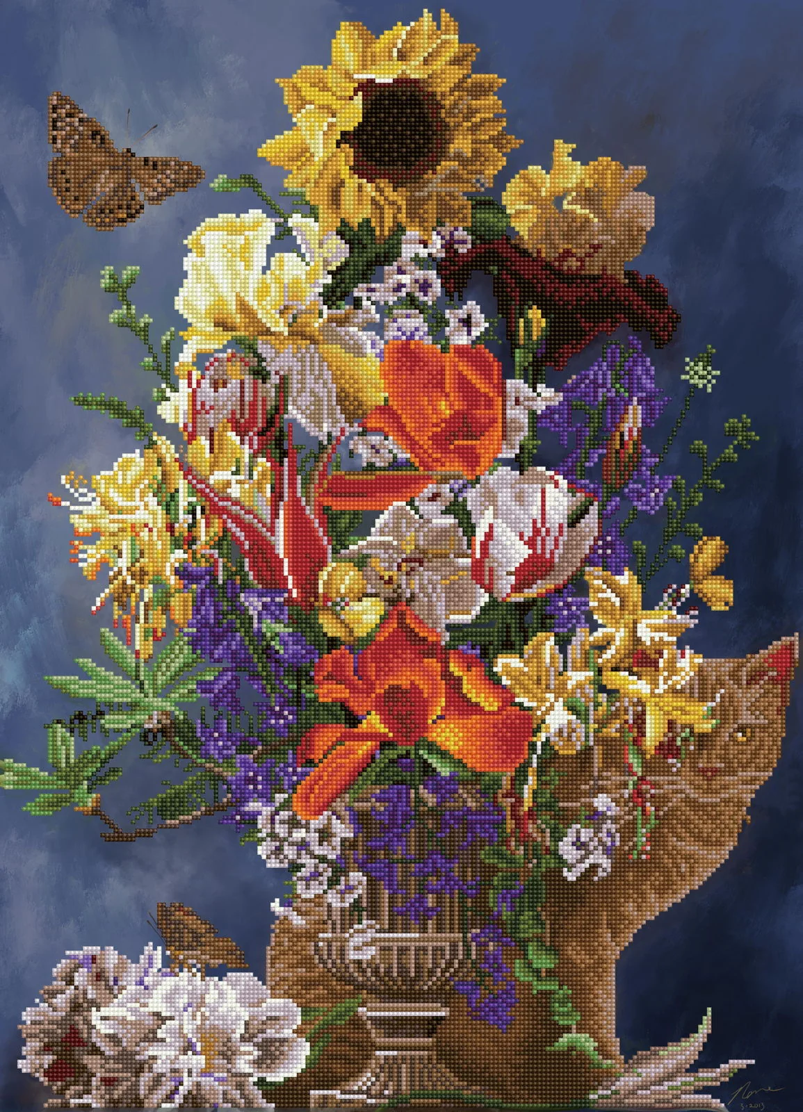Diamond Dotz Garden in Gold - 20.5" x 28.4" - Image 3
