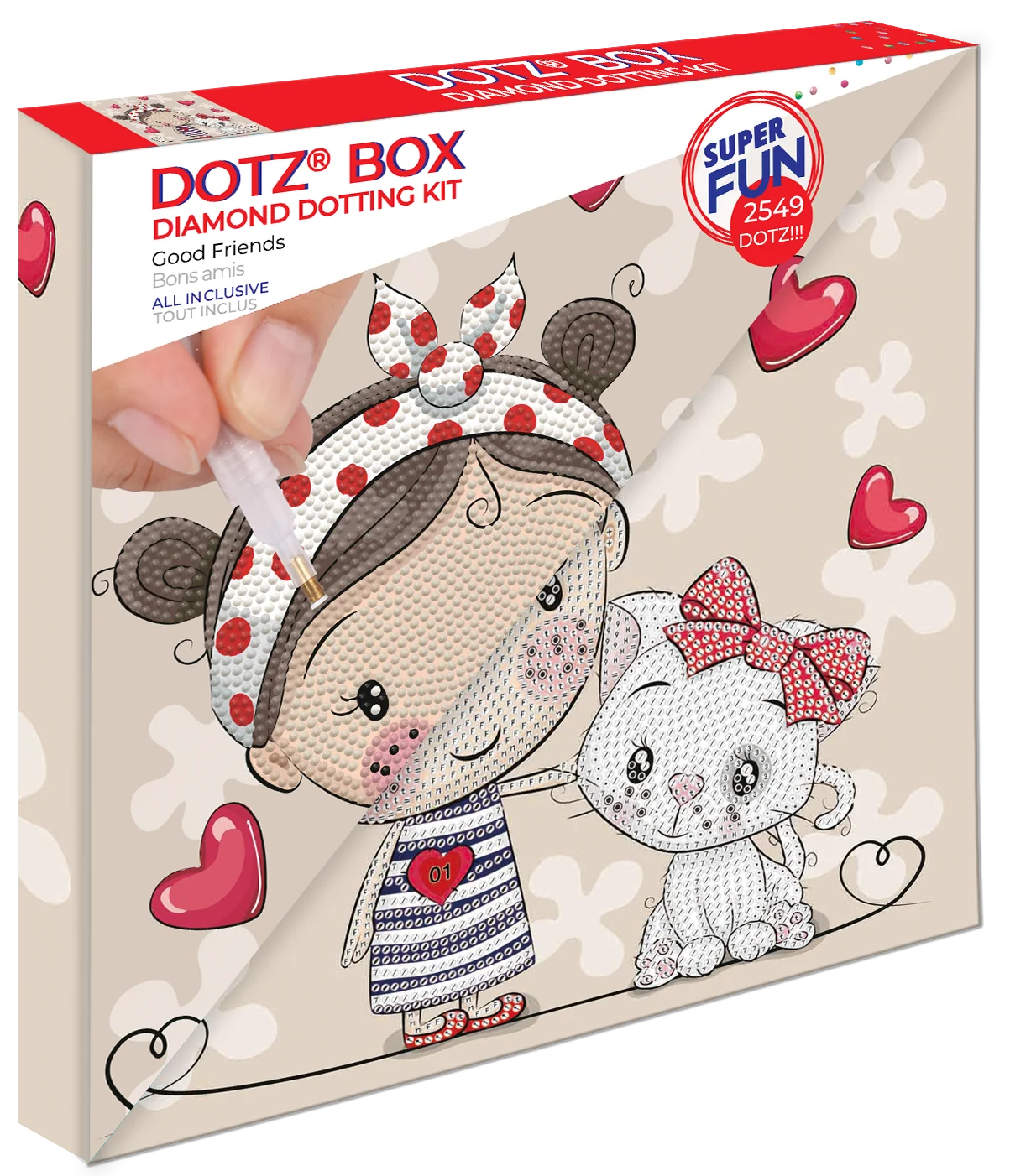 Diamond Dotz Decorative Box Good Friends - 11.0" x 11.0" - Image 3