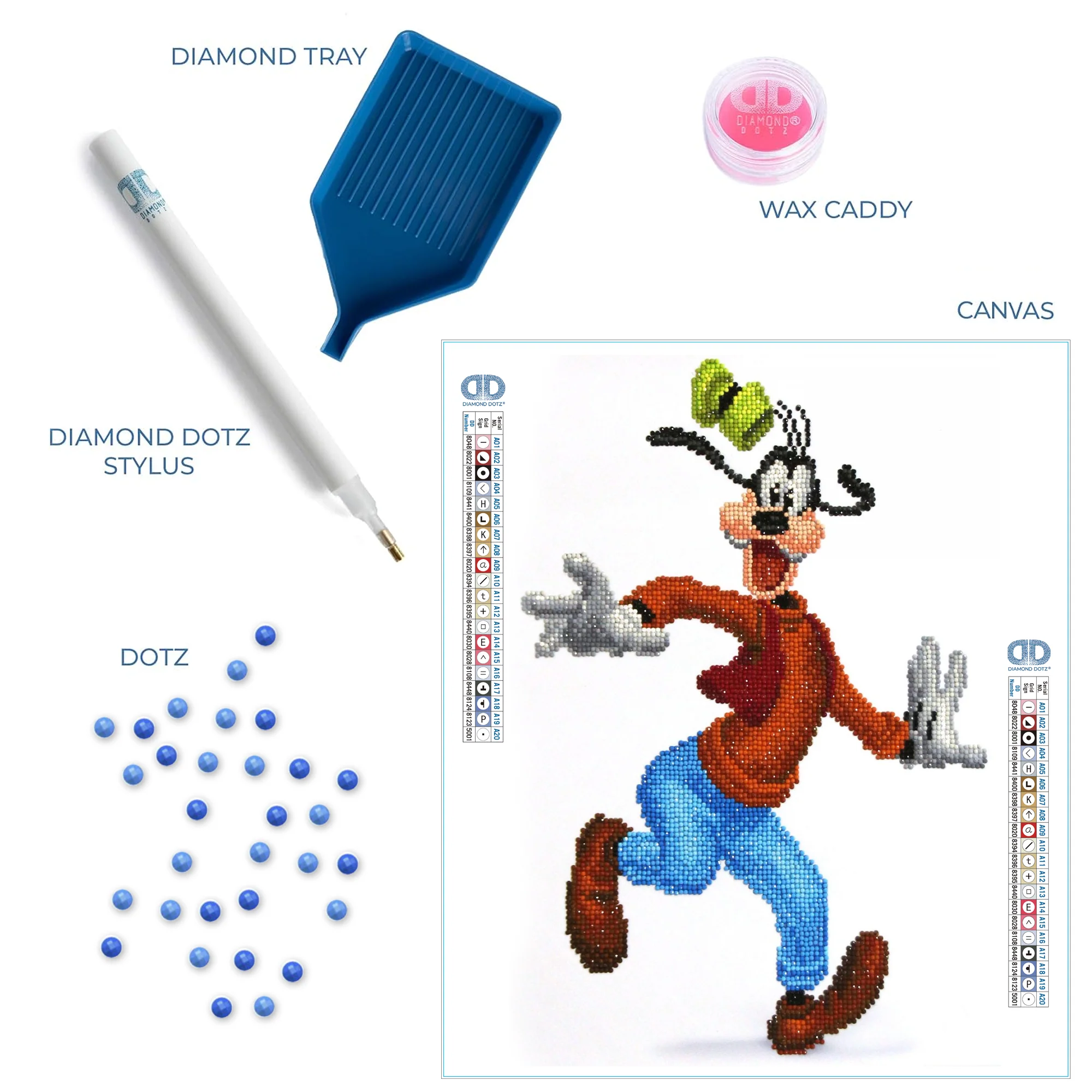Diamond Dotz Goofy - 12.2" x 16.9" - Image 5