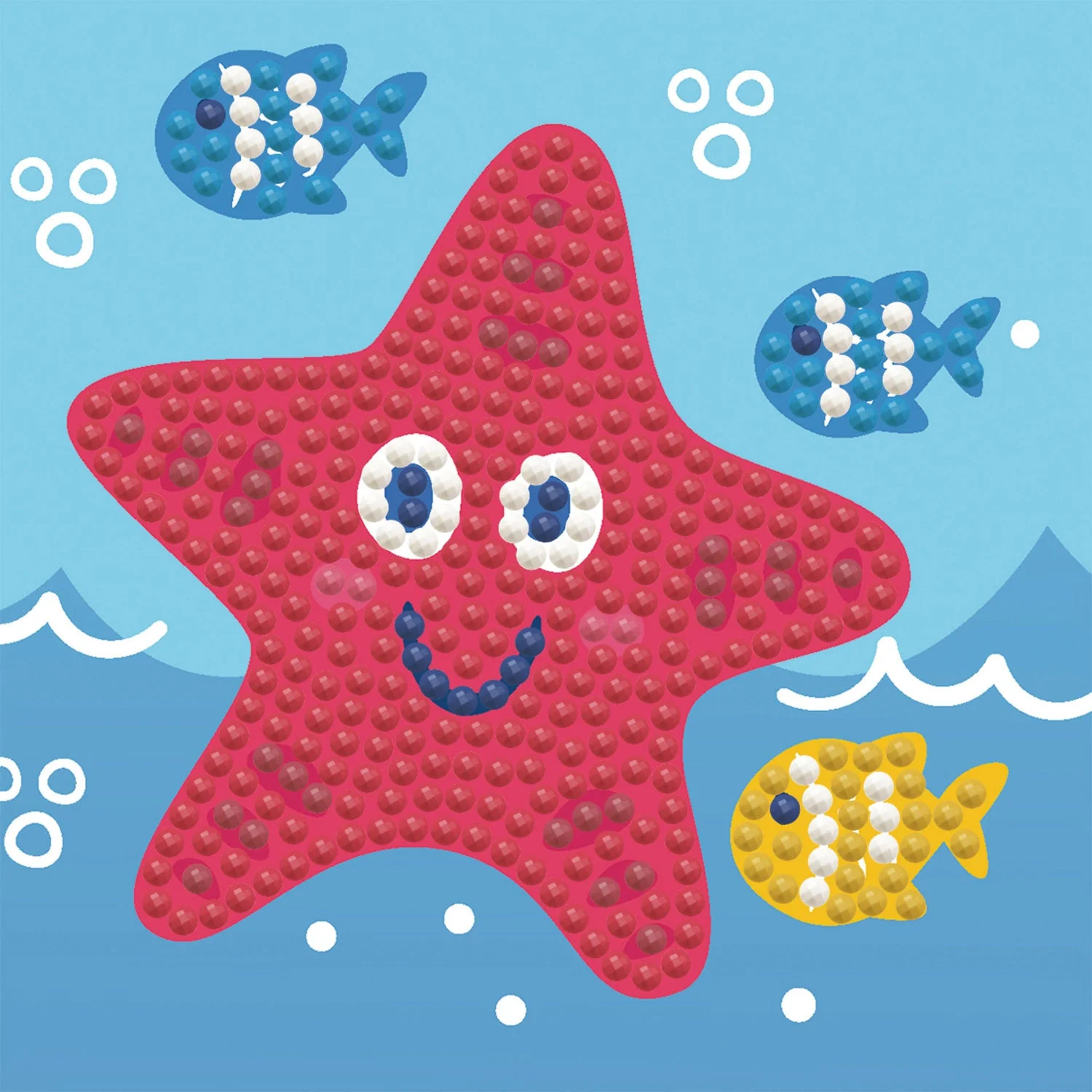 Diamond Dotz Happy Star Fish Framed Kit - 4.0" x 4.0" - Image 5