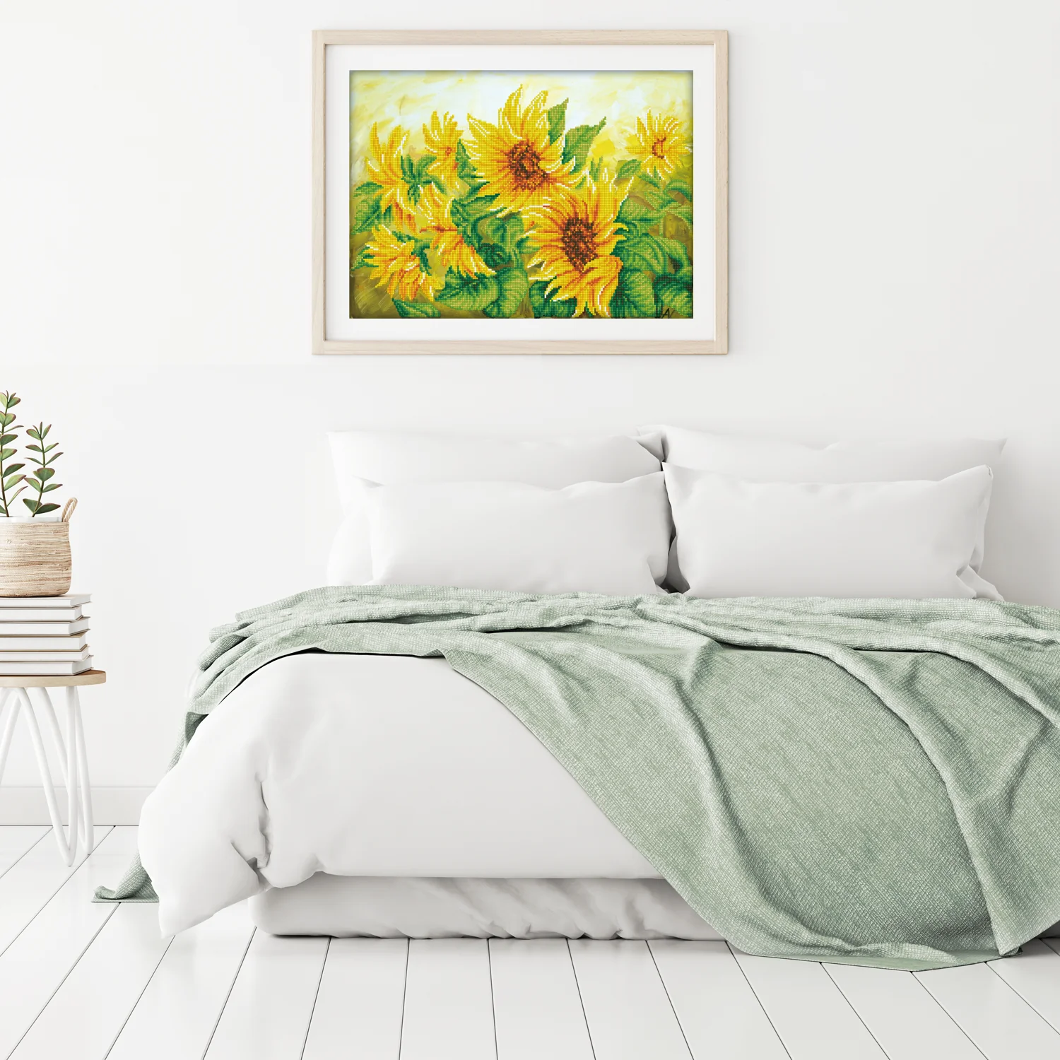 Diamond Dotz Hazy Daze Sunflowers - 22.4" x 16.1" - Image 4