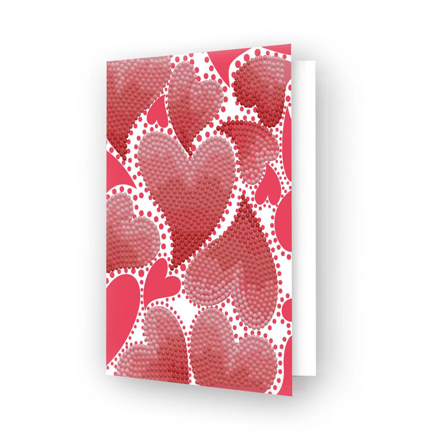 Diamond Dotz Hearts Swirl Greeting Card - 5.0" x 7.0"