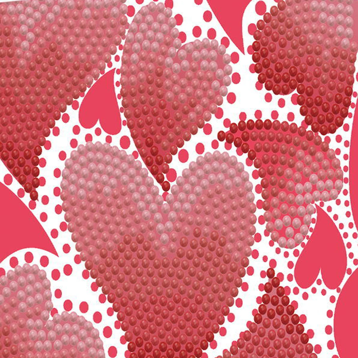 Diamond Dotz Hearts Swirl Greeting Card - 5.0" x 7.0" - Image 8