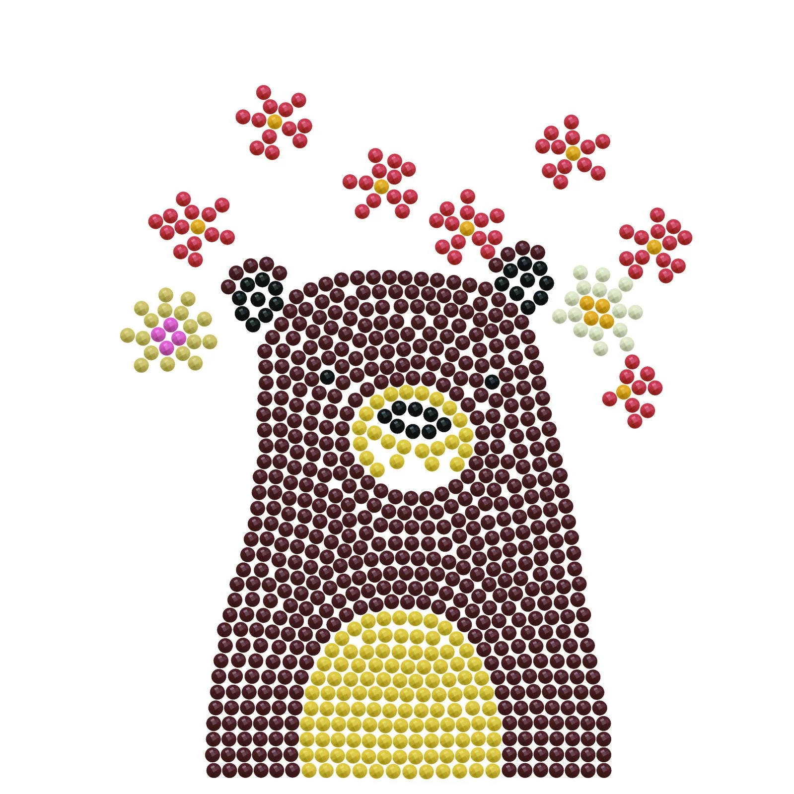 Diamond Dotz Decorative Box Hide 'n Seek Bear - 5.9" x 5.9" - Image 4