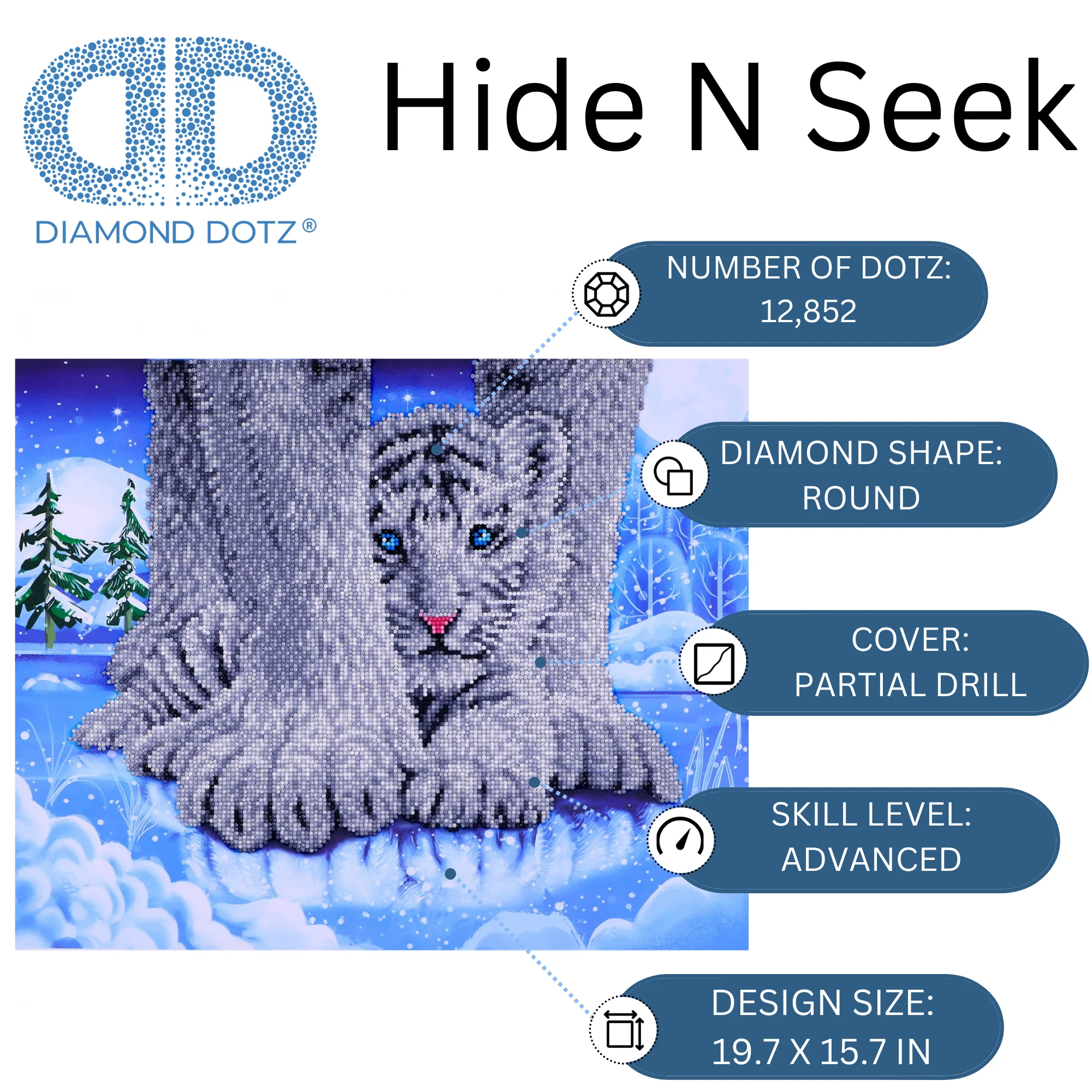 Diamond Dotz Hide n Seek - 19.7" x 15.8" - Image 3