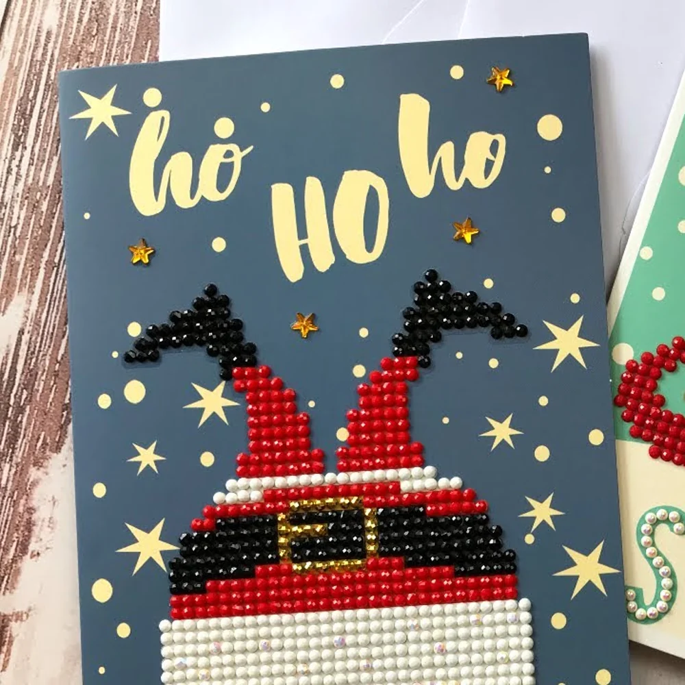 Diamond Dotz Ho Ho Ho Greeting Card - 5.0" x 7.0" - Image 4