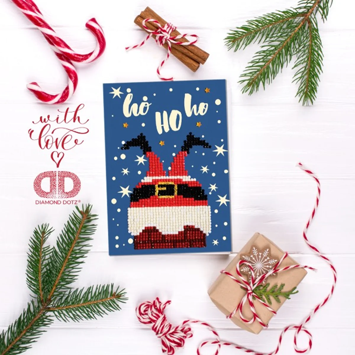 Diamond Dotz Ho Ho Ho Greeting Card - 5.0" x 7.0" - Image 5