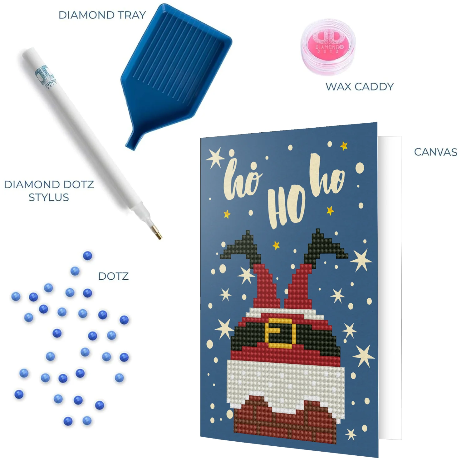 Diamond Dotz Ho Ho Ho Greeting Card - 5.0" x 7.0" - Image 6