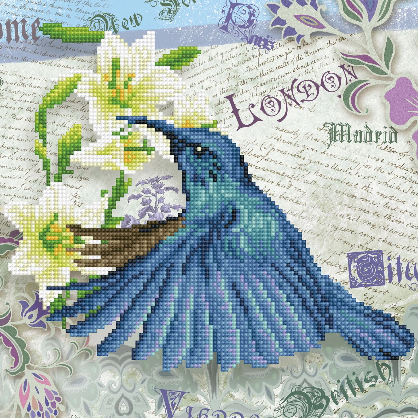 Diamond Dotz Hummingbird Travels - 11.8" x 11.8"