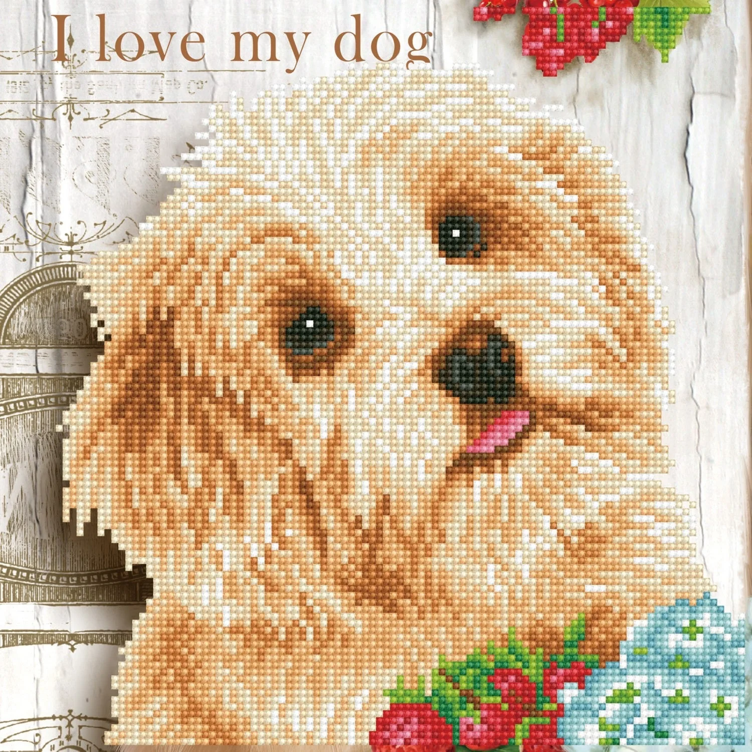 Diamond Dotz I Love My Dog - 12.0" x 12.0" - Image 3
