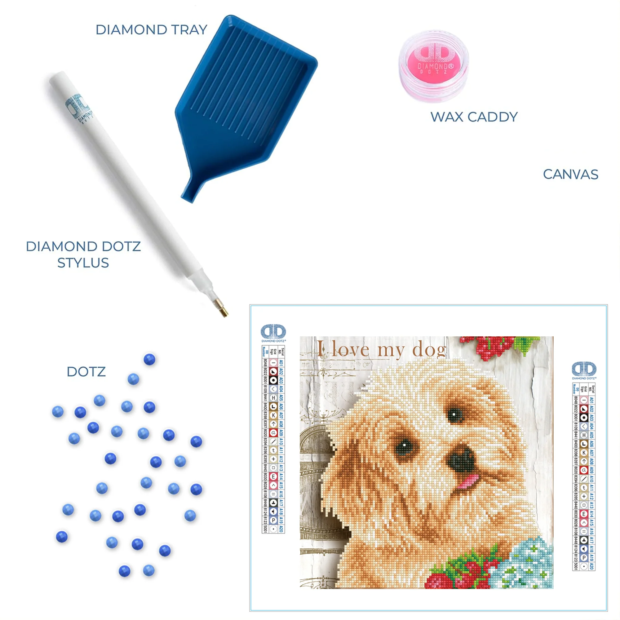 Diamond Dotz I Love My Dog - 12.0" x 12.0" - Image 8