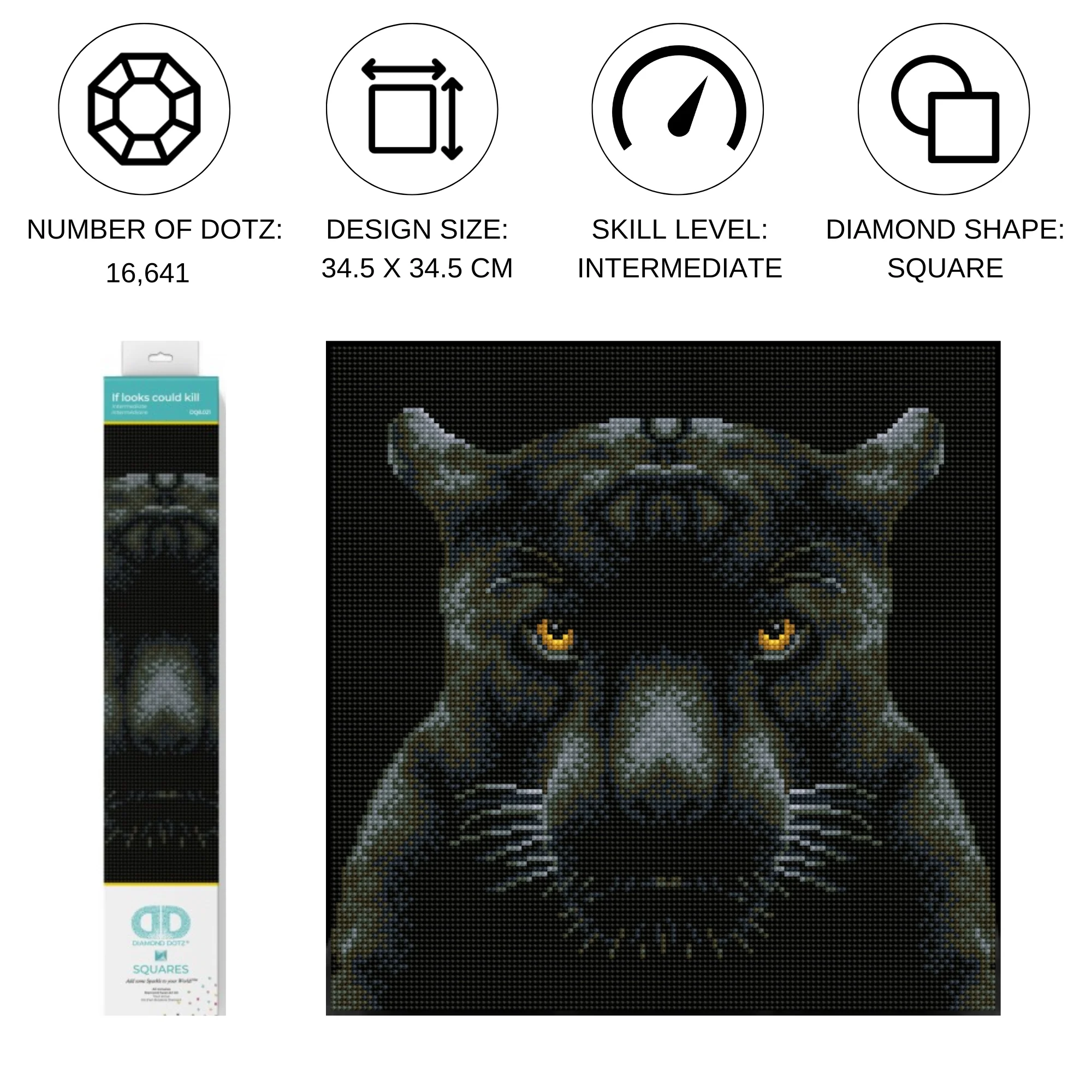 Diamond Dotz If Looks Could Kill - 13.6" x 13.6" - Image 4