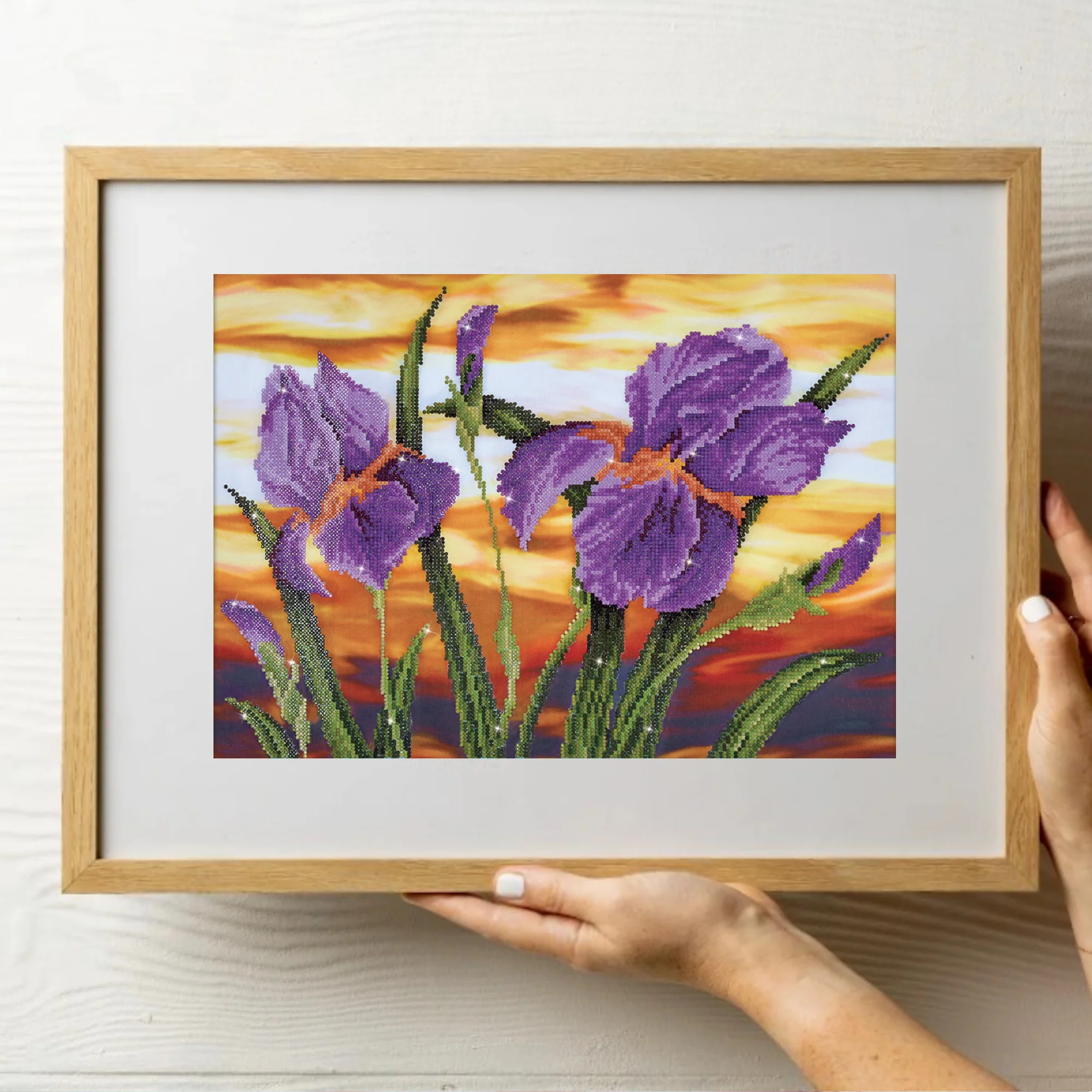 Diamond Dotz Iris Sunset - 20.5" x 14.6" - Image 2