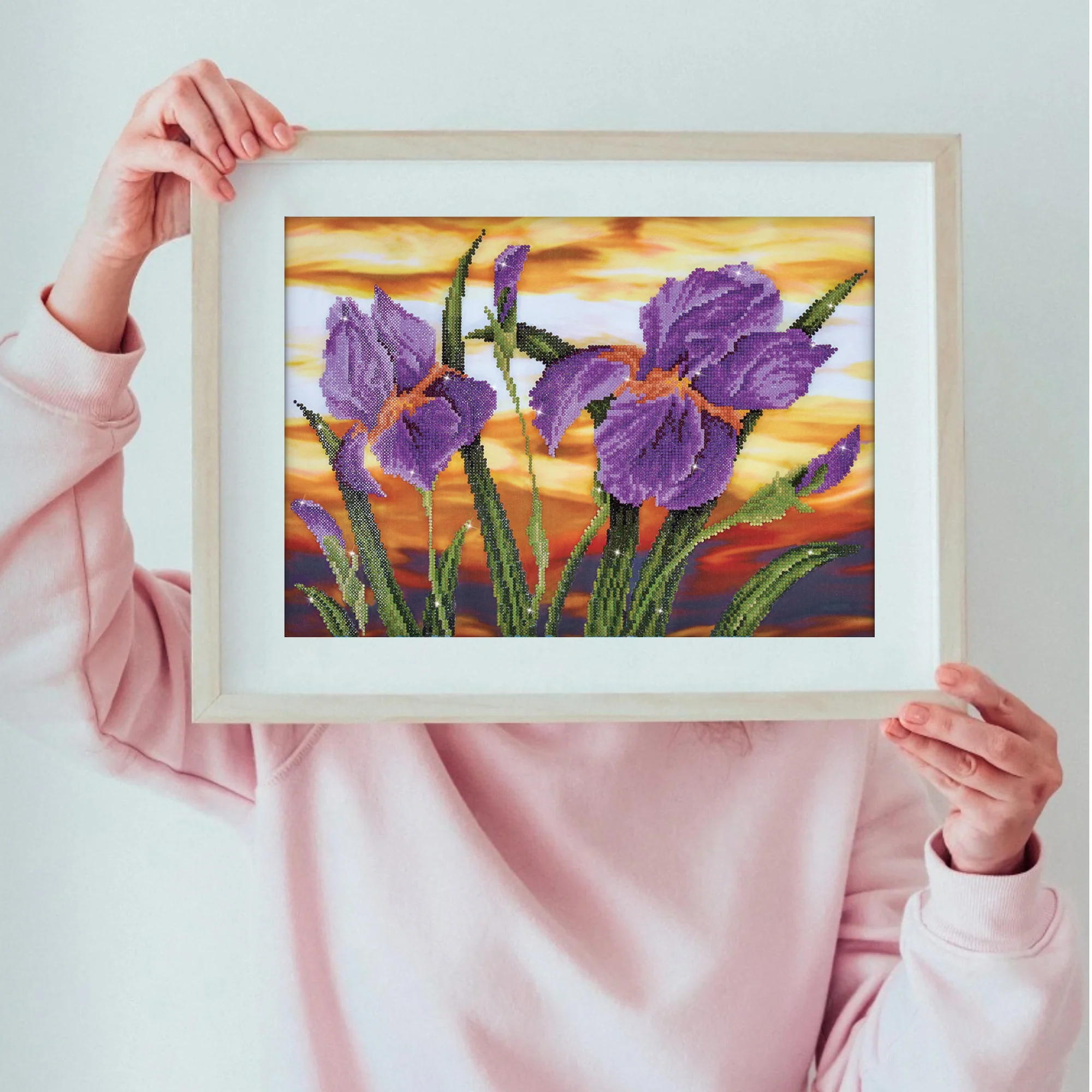 Diamond Dotz Iris Sunset - 20.5" x 14.6" - Image 4