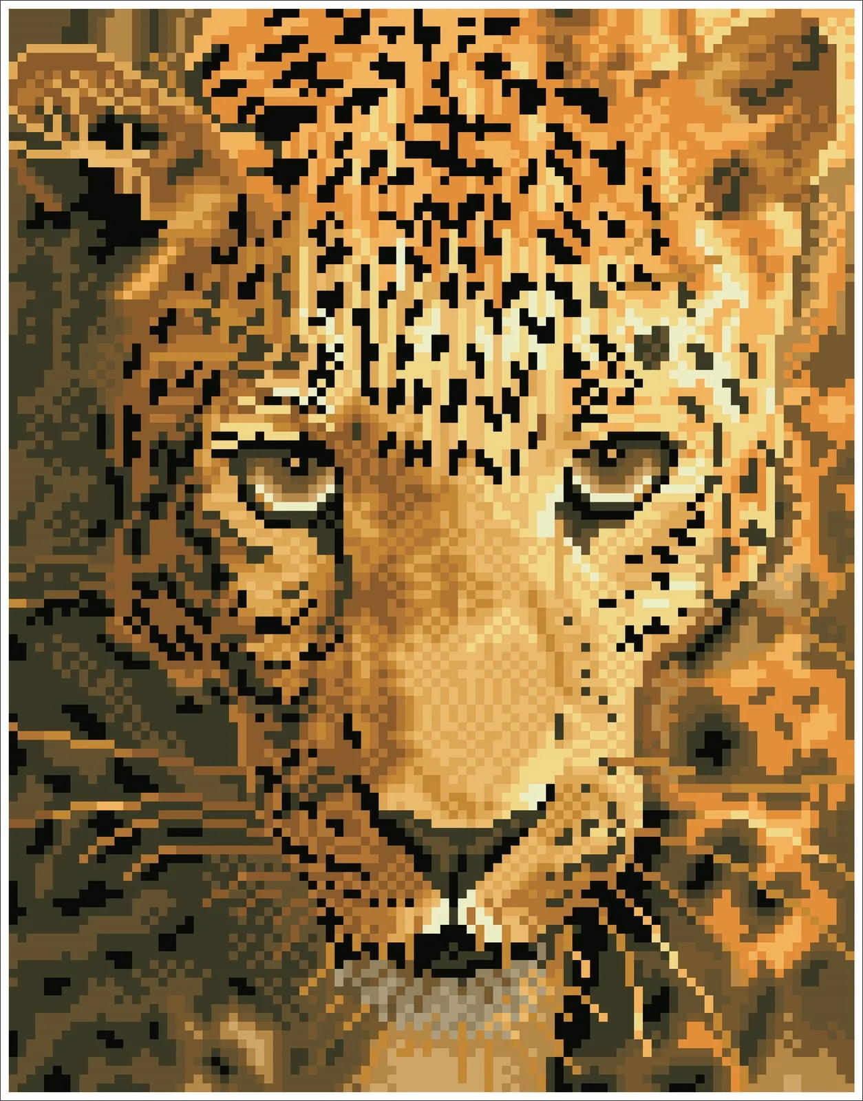 Diamond Dotz Jaguar Prowl with Frame - 10.8" x 14.0" - Image 3