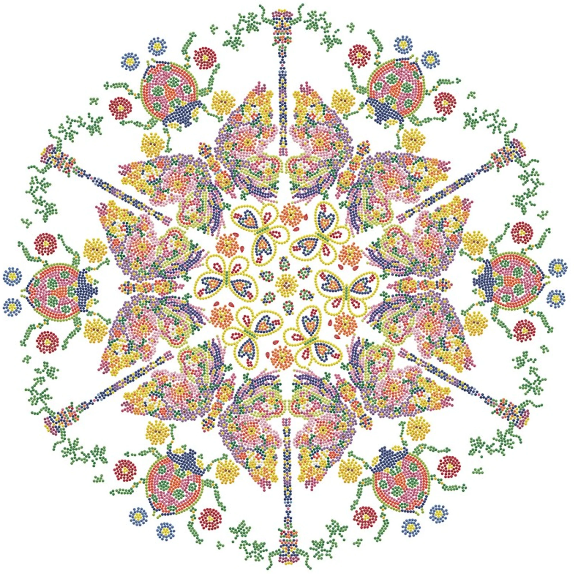 Diamond Dotz Kaleidoscope Garden - 24.4" x 24.4" - Image 6