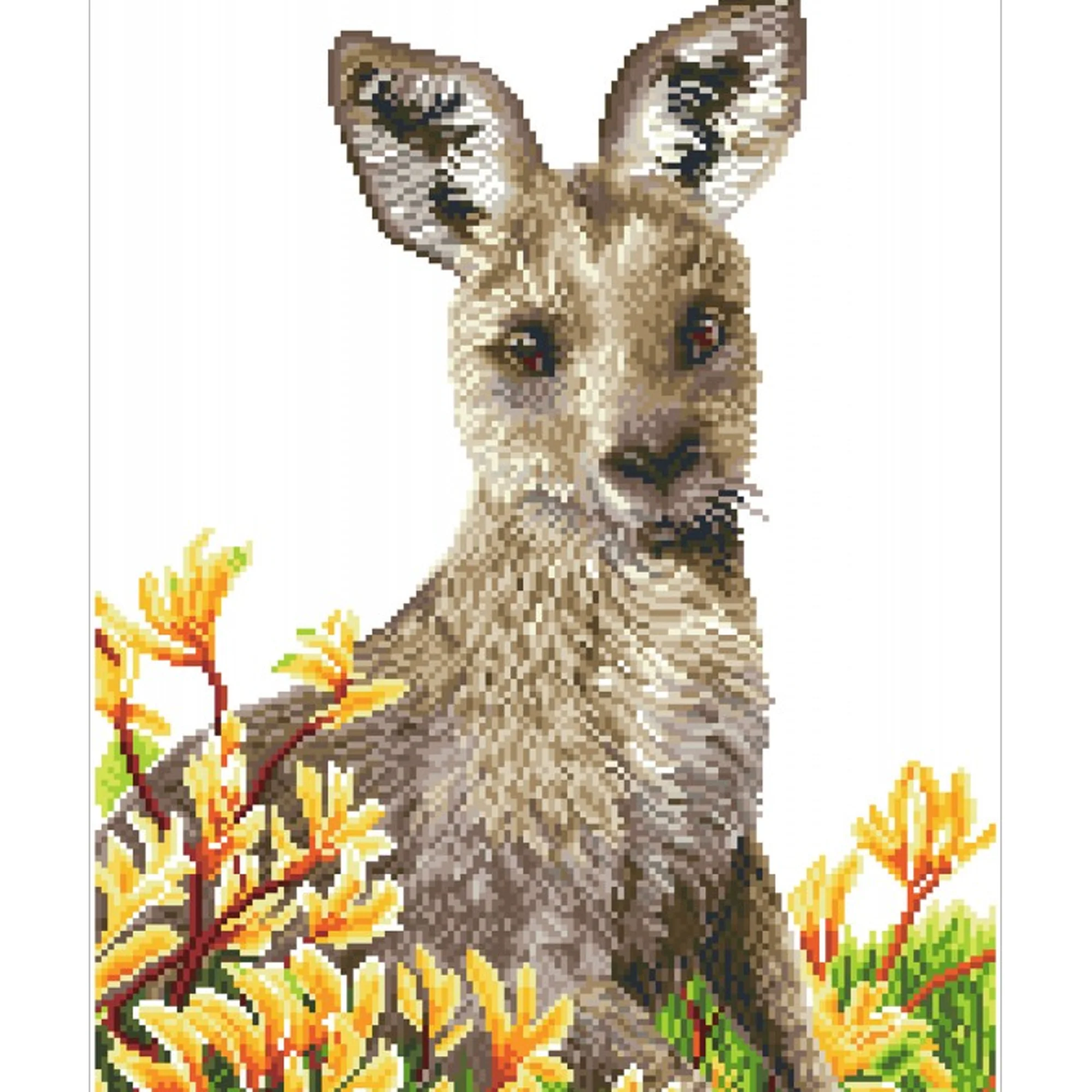 Diamond Dotz Kangaroo & Kangaroo Paw - 16.1" x 20.1" - Image 4
