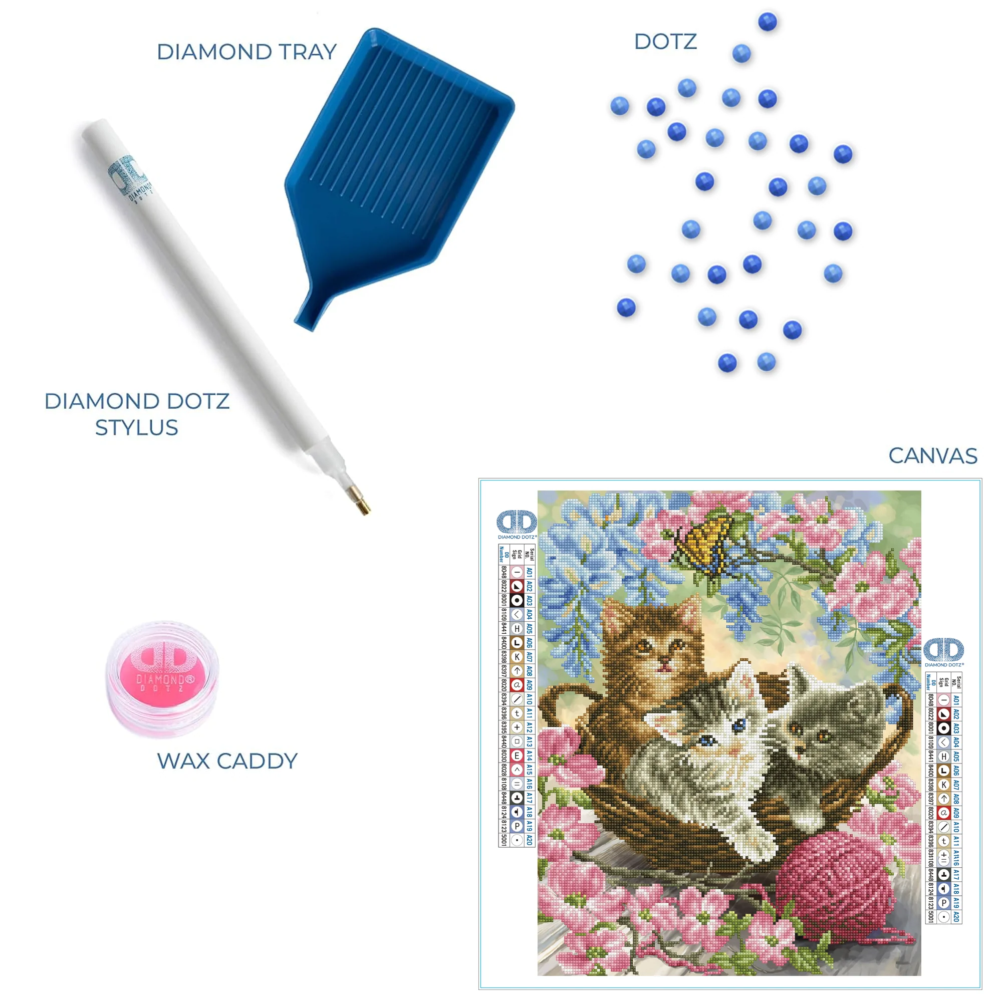Diamond Dotz Kitty Knits - 15.8" x 19.7" - Image 5
