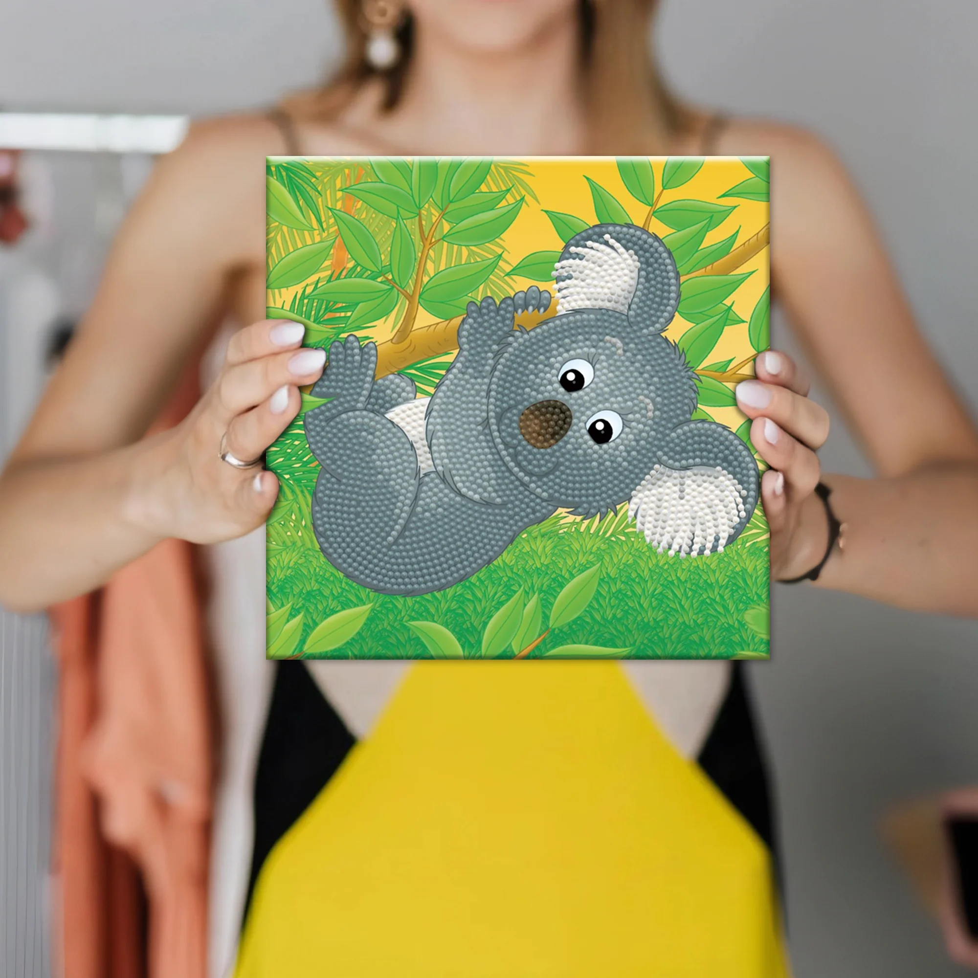 Diamond Dotz Decorative Box Koala Climb - 8.7" x 8.7" - Image 3