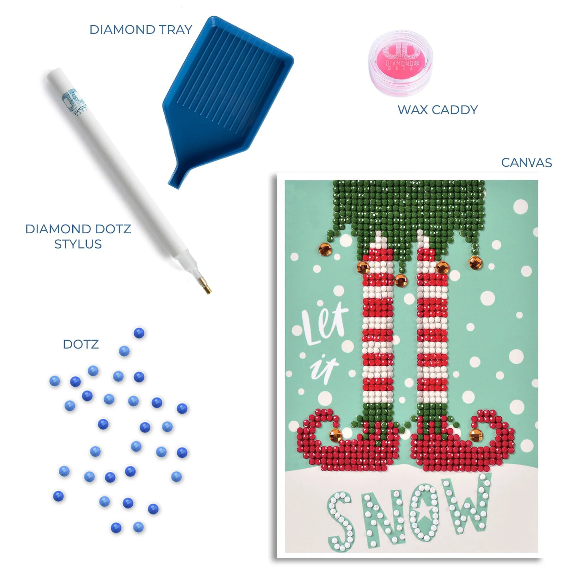 Diamond Dotz Let It Snow Greeting Card - 5.0" x 7.0" - Image 5