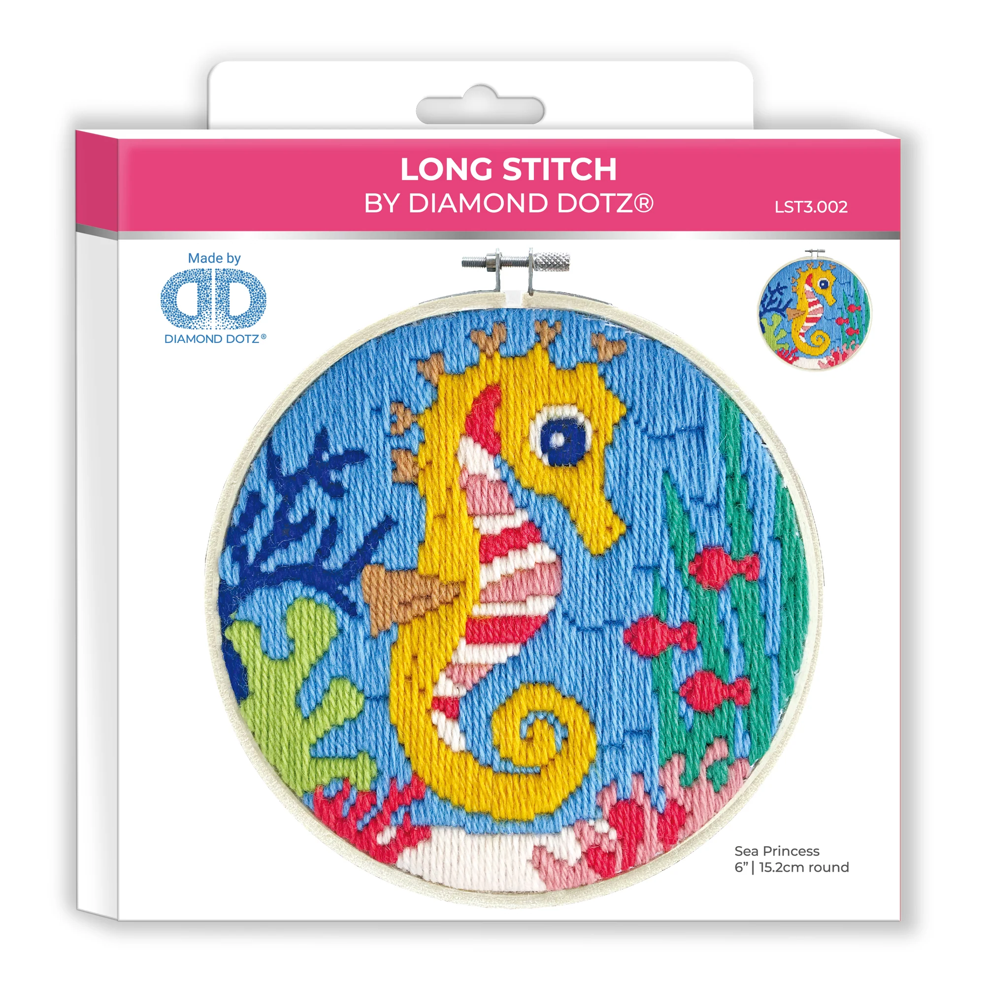 Diamond Dotz Long Stitch Cross Stitch Sea Princess - 6.0" - Image 6
