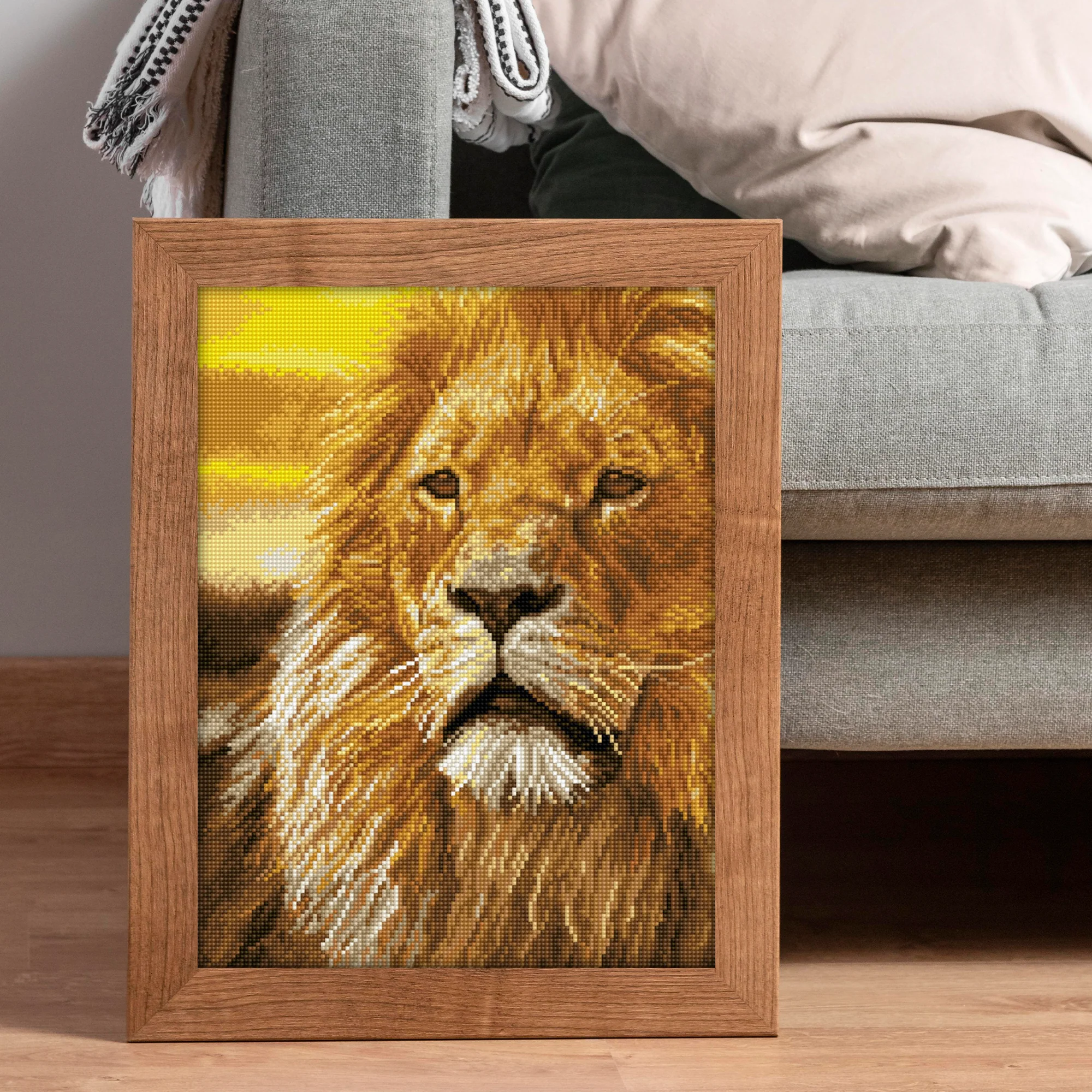 Diamond Dotz Lord of the Serengeti - 13.8" x 17.7" - Image 2