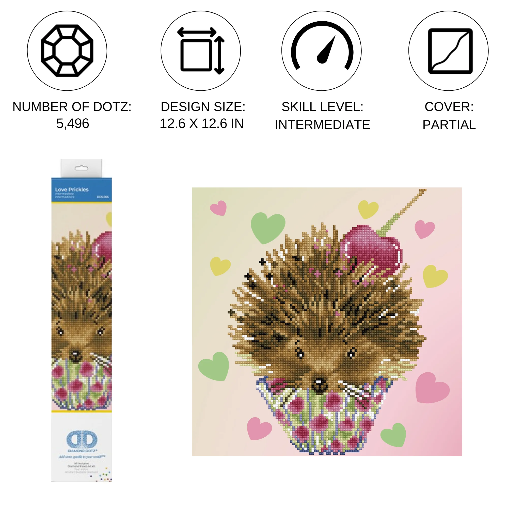 Diamond Dotz Love Prickles - 12.6" x 12.6" - Image 4