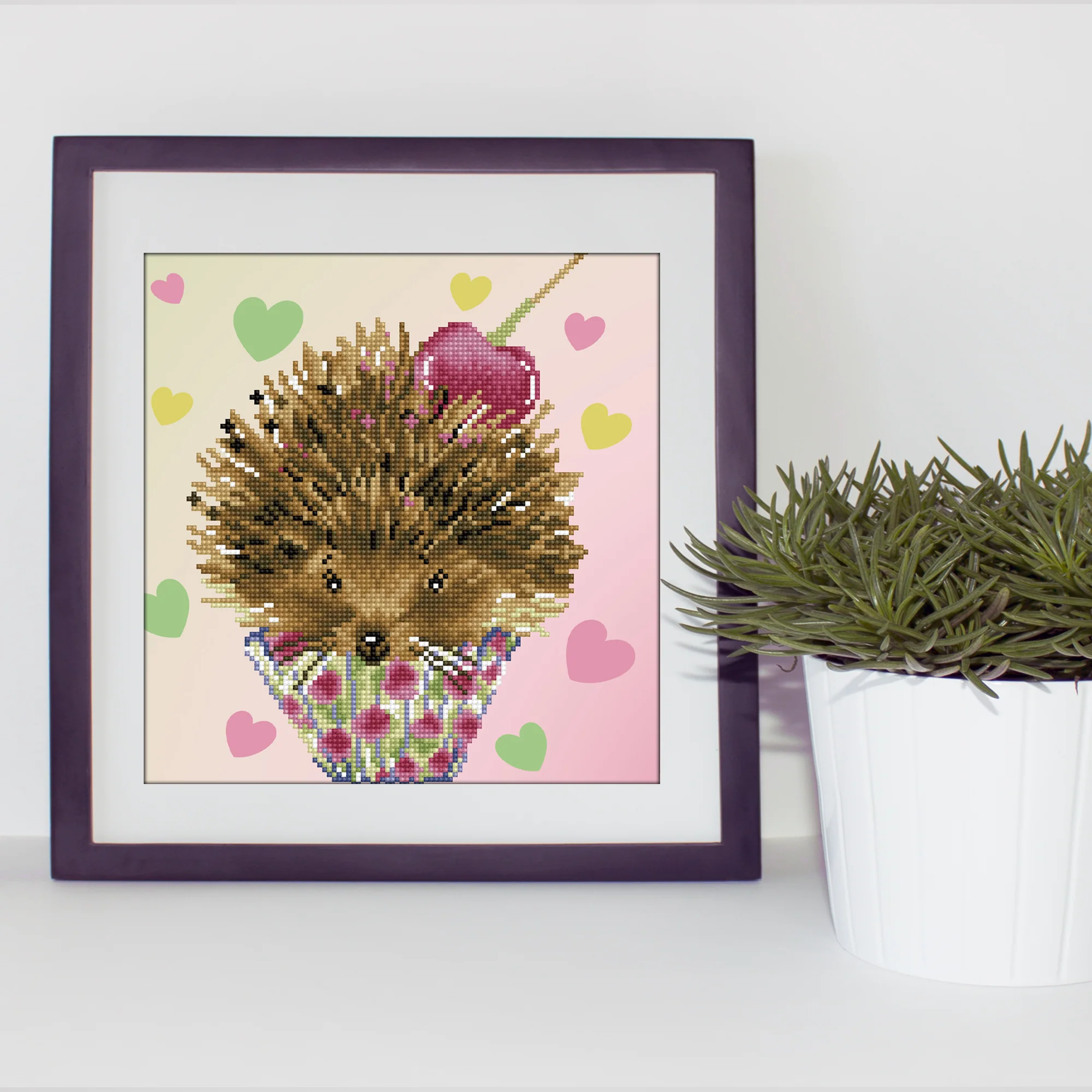 Diamond Dotz Love Prickles with Frame - 12.6" x 12.6" - Image 3