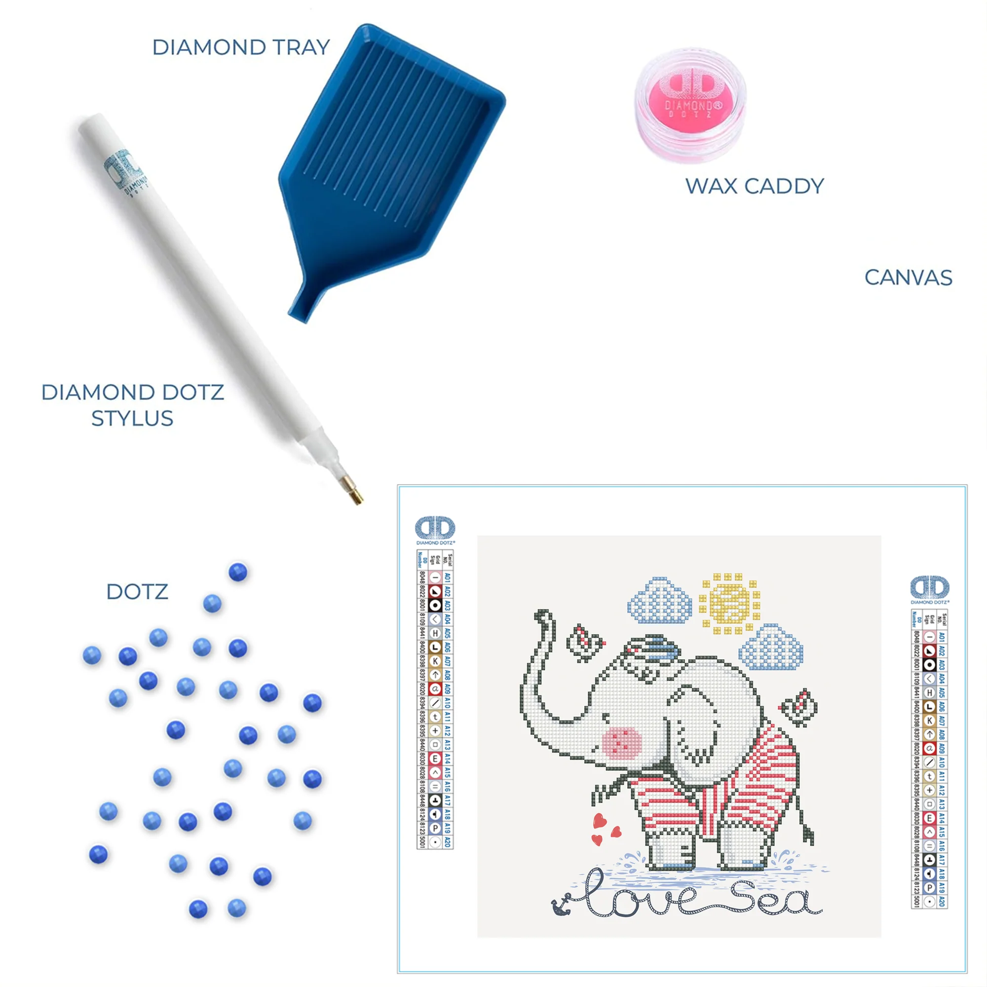 Diamond Dotz Love Sea - 12.6" x 12.6" - Image 4