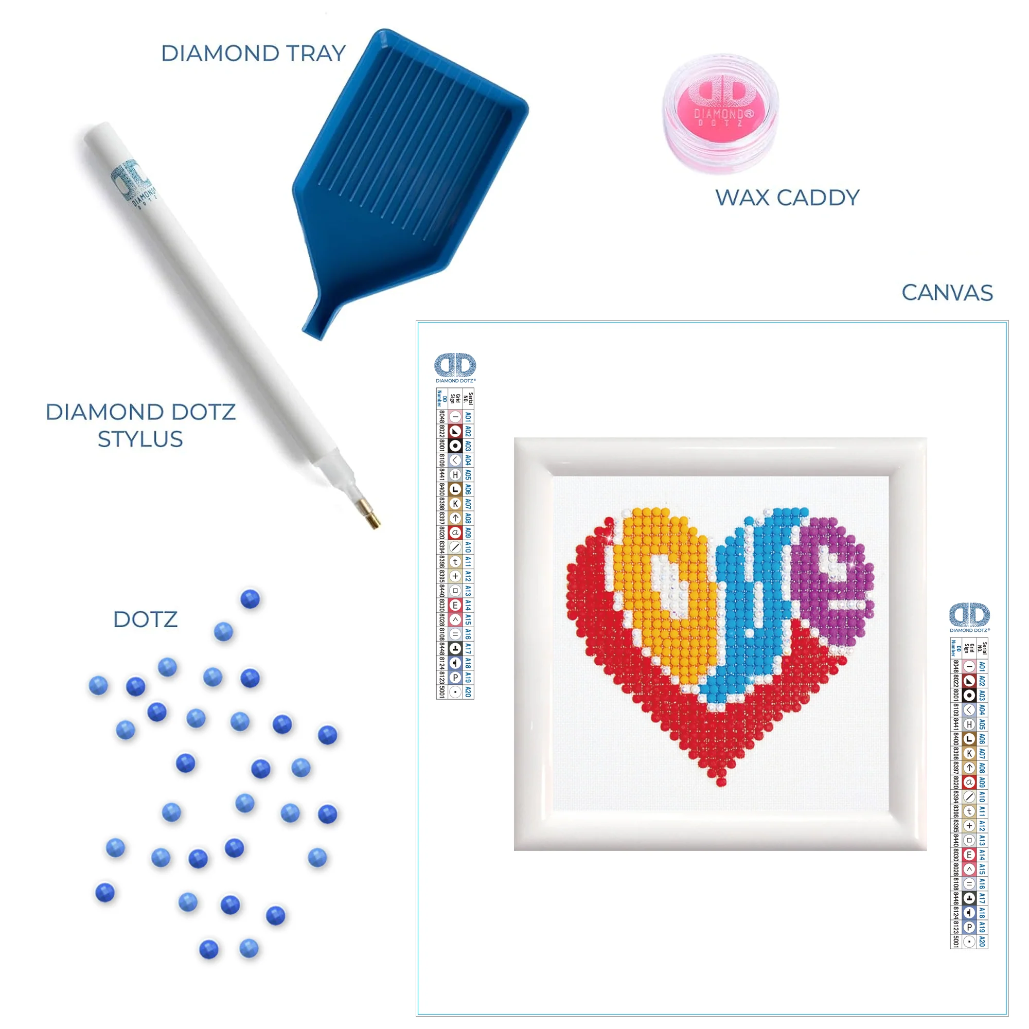 Diamond Dotz Love With Frame - 4.0" x 4.0" - Image 7