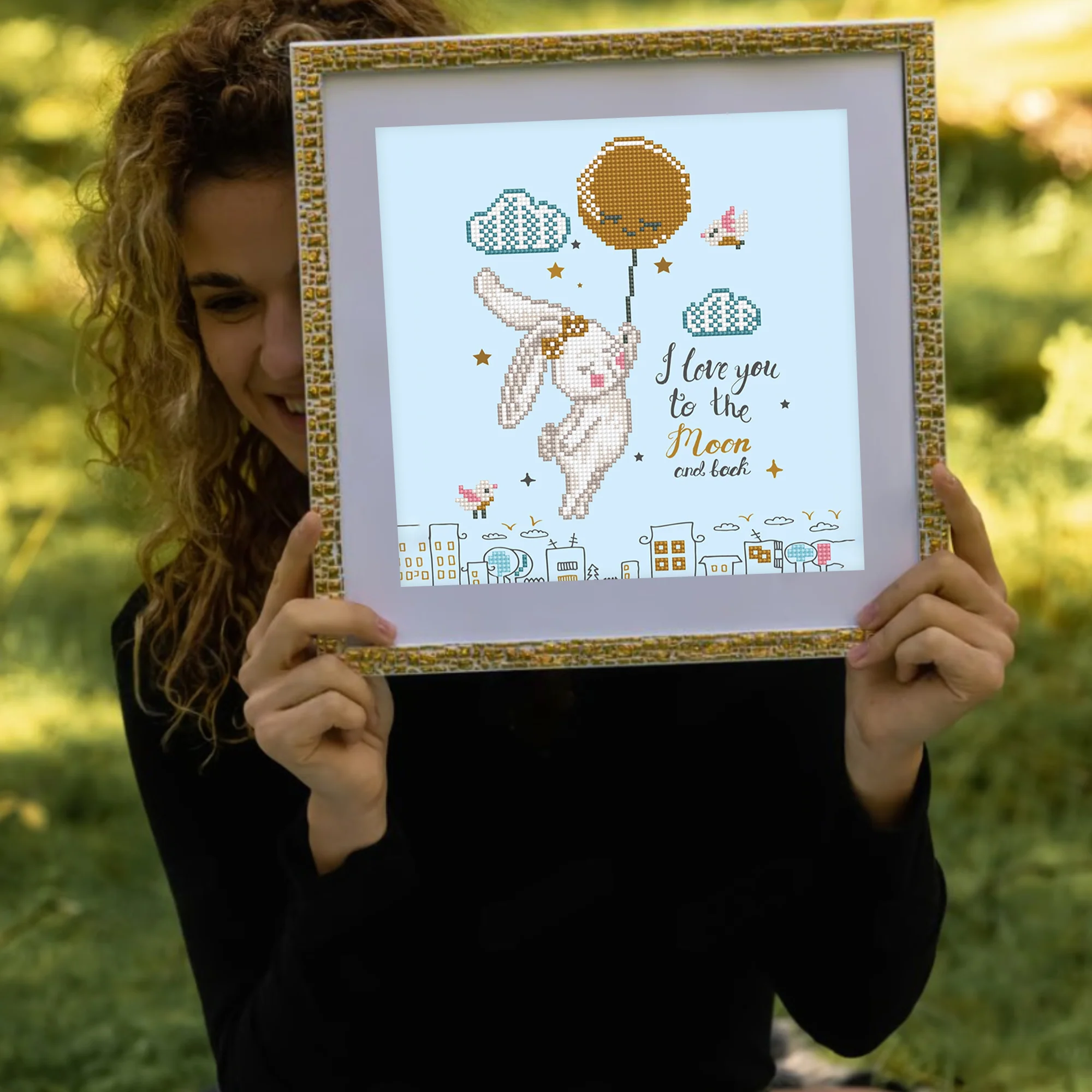 Diamond Dotz Love You to the Moon & Back - 12.6" x 12.6" - Image 3