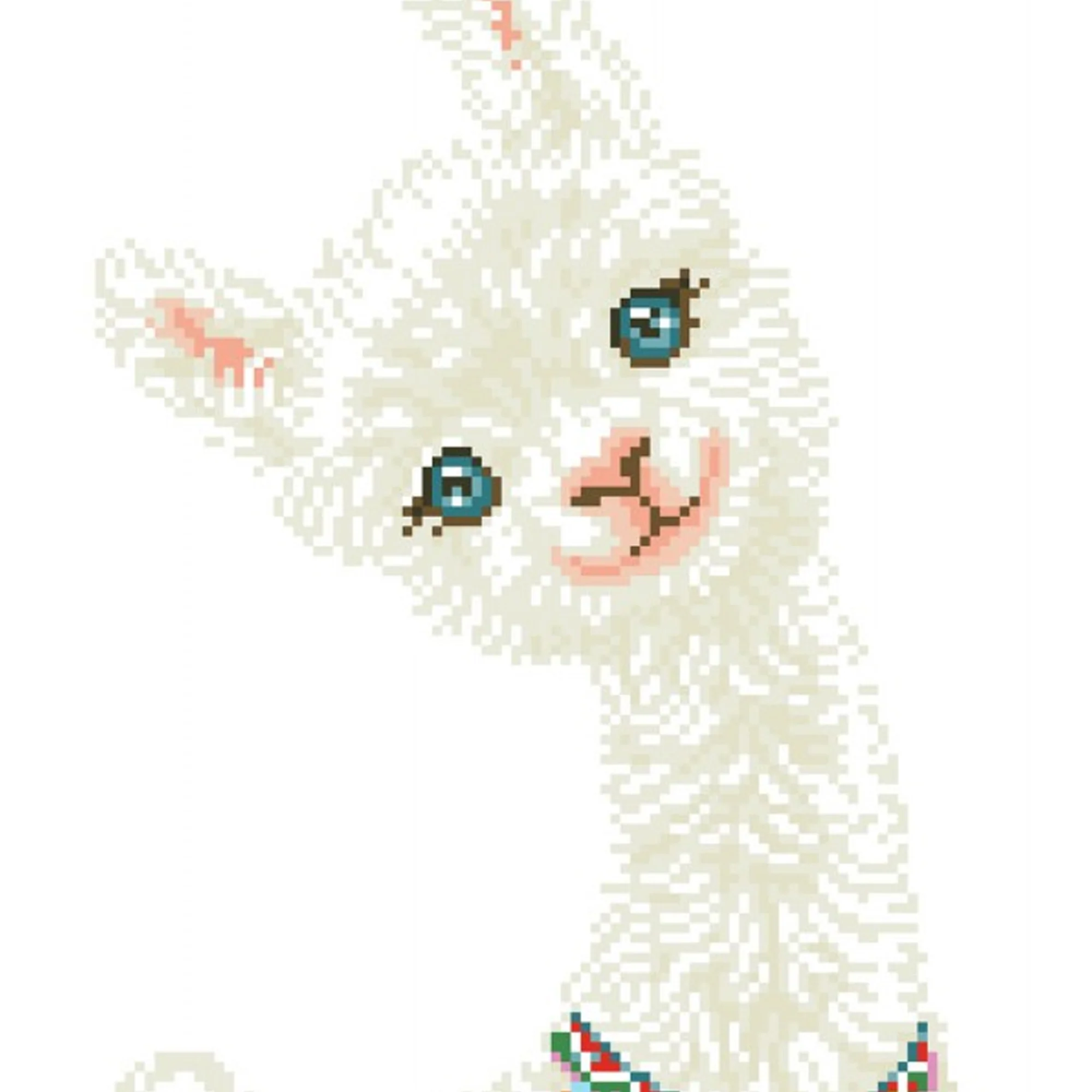 Diamond Dotz Lulu Llama with Frame - 12.6" x 16.5" - Image 4