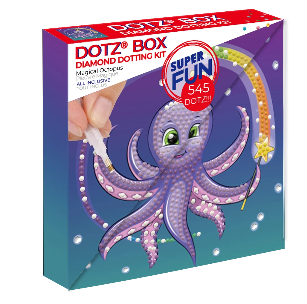 Diamond Dotz Decorative Box Magical Octopus - 5.9" x 5.9" - Image 2