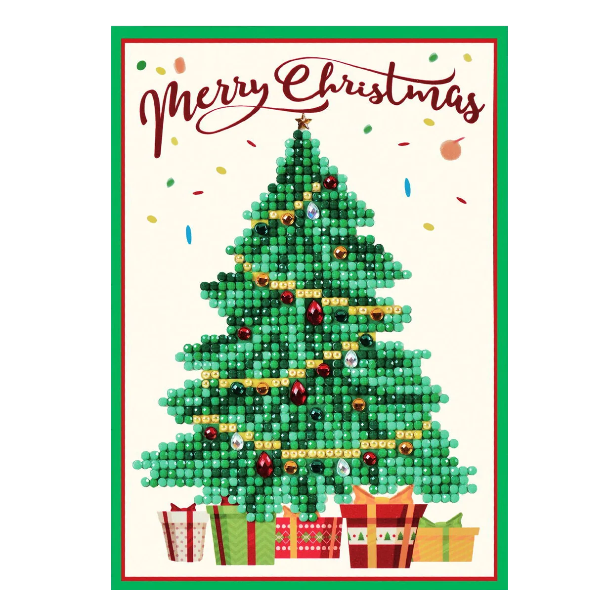 Diamond Dotz Merry Christmas Tree Greeting Card - 5.0" x 7.0" - Image 6
