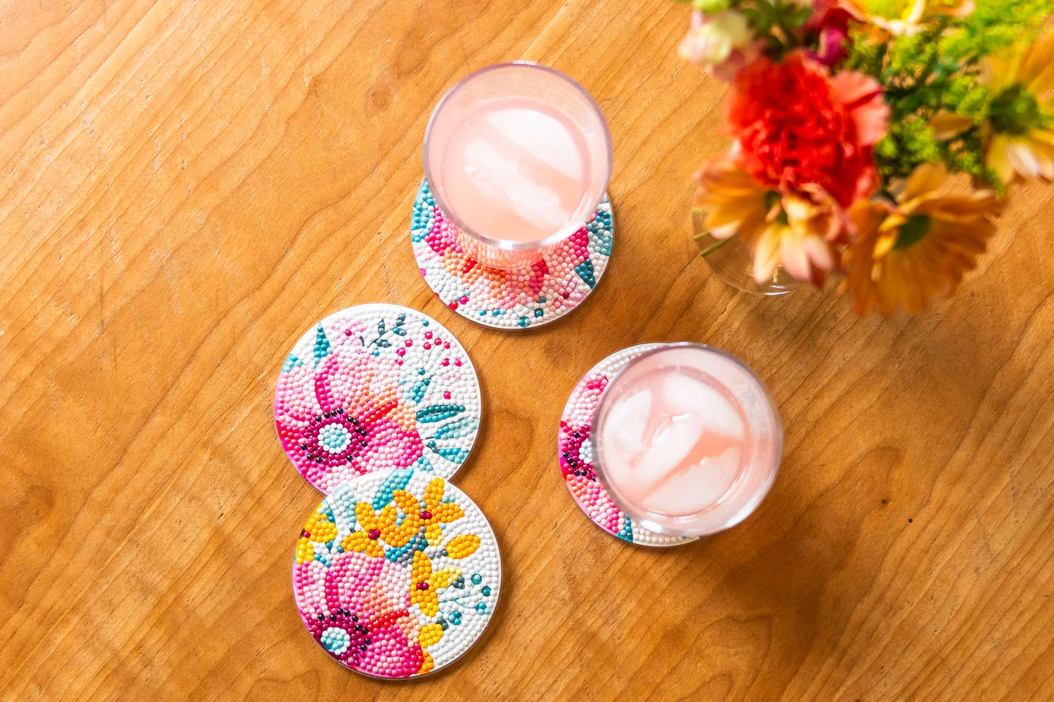 Modern Florals Coasters - Image 3